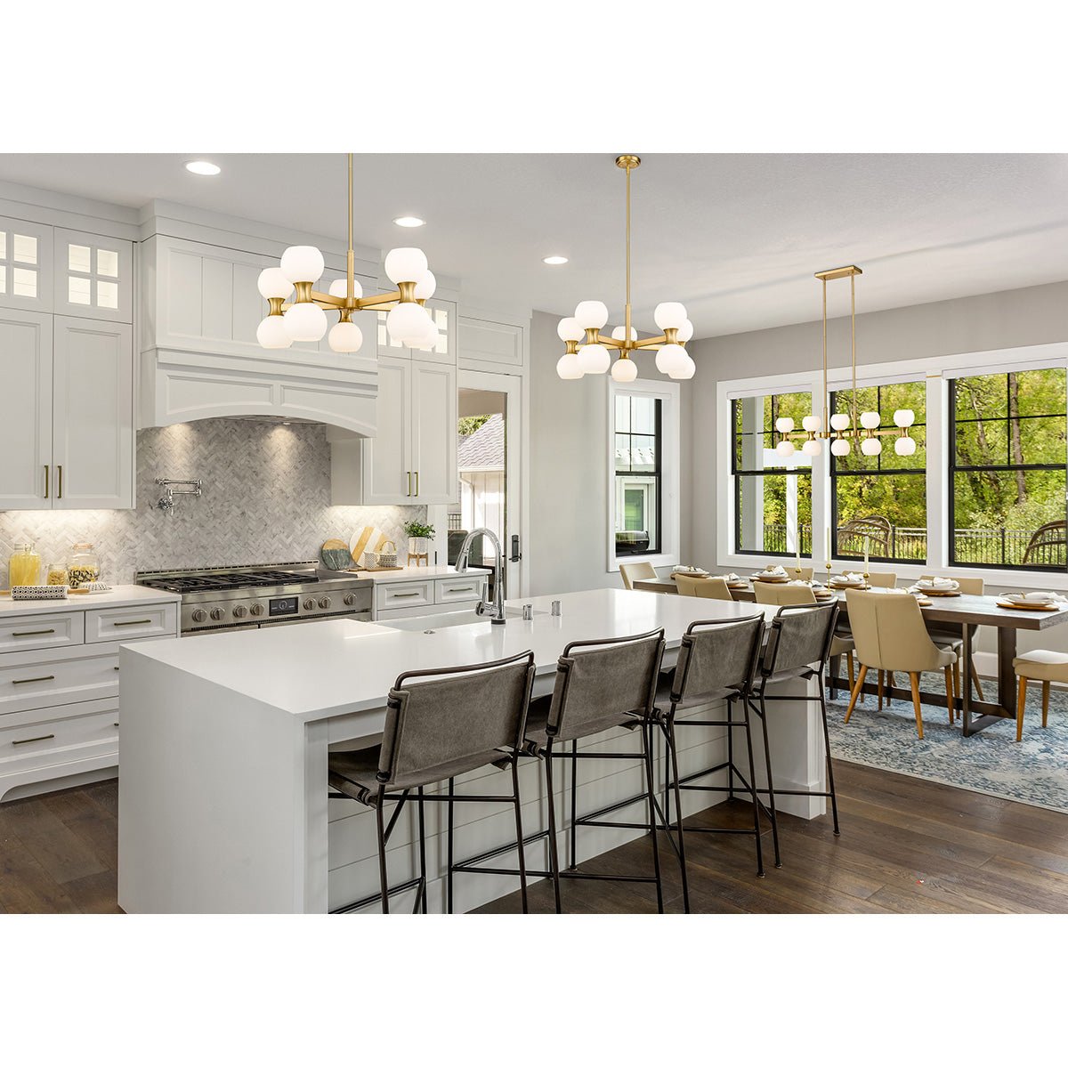 Chandelier Artemis - Or moderne 25" by Z - Lite | Luminaires & cie