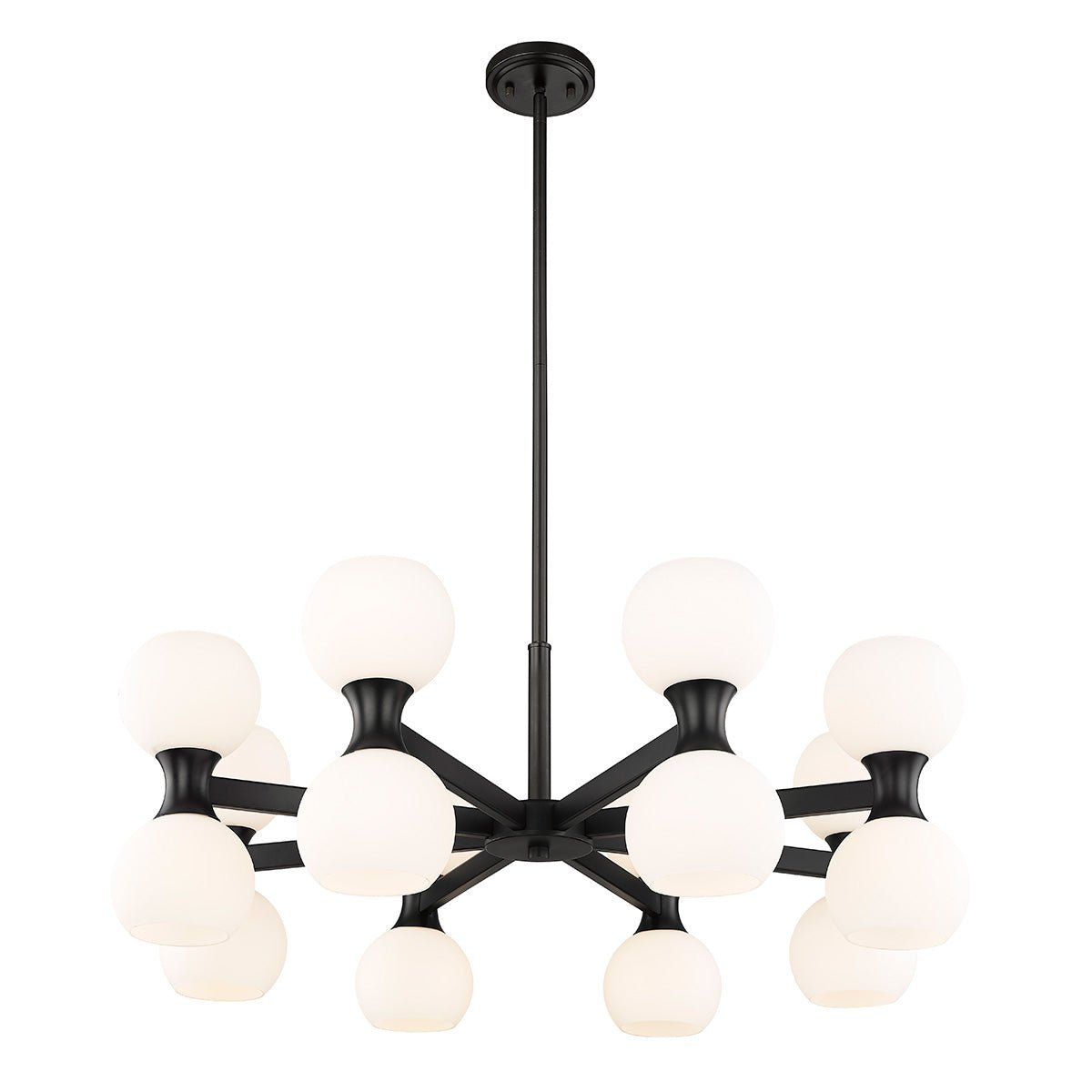Chandelier Artemis - Noir mat 32" by Z - Lite | Luminaires & cie