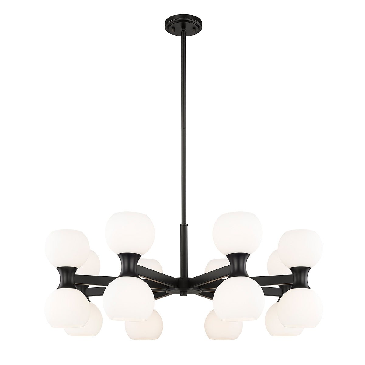 Chandelier Artemis - Noir mat 32" by Z - Lite | Luminaires & cie