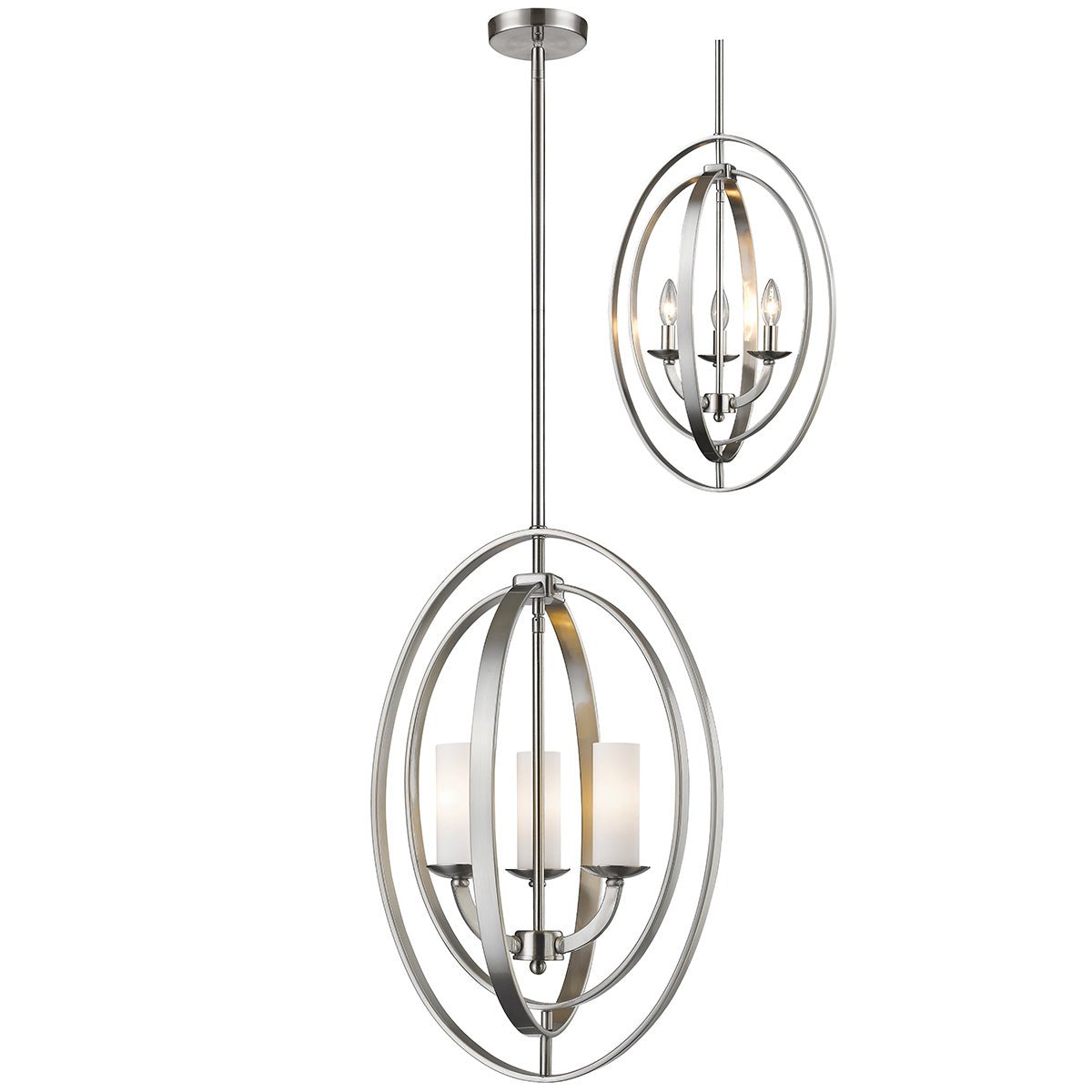 Chandelier Ashling - Nickel brossé 15.13" by Z - Lite | Luminaires & cie