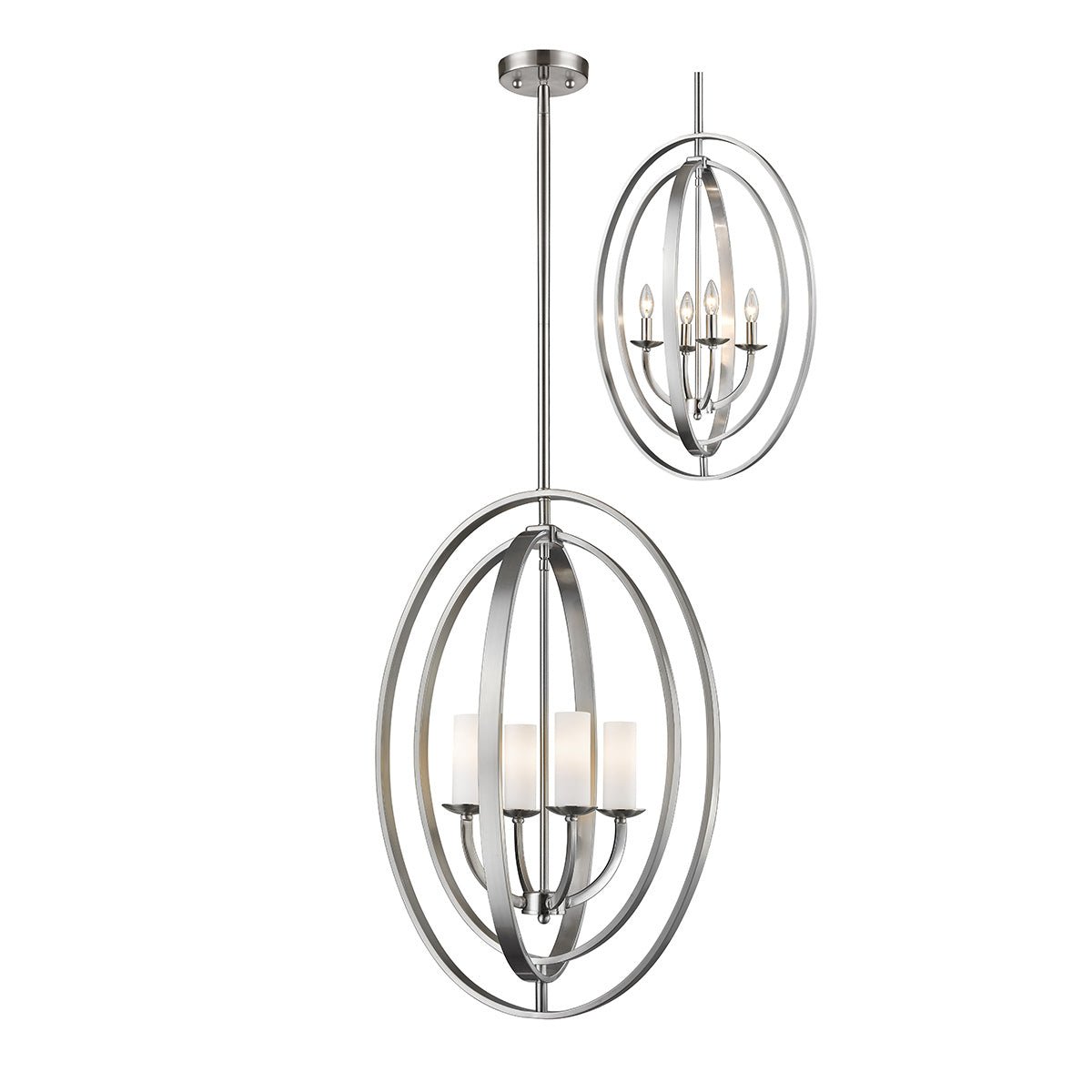 Chandelier Ashling - Nickel brossé 19.13" by Z - Lite | Luminaires & cie