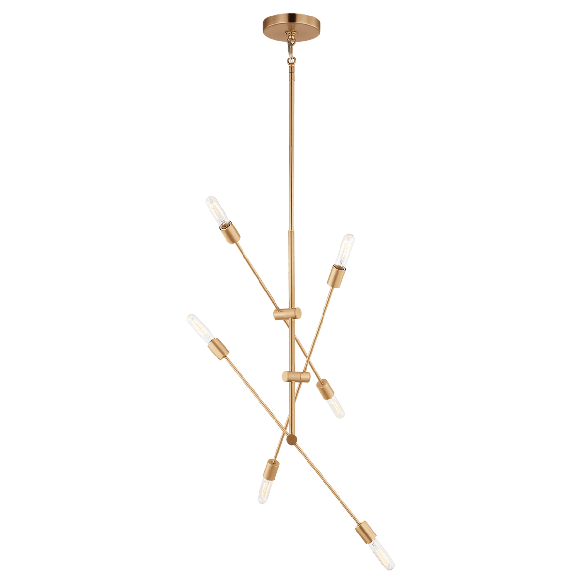 Chandelier Axis - Laiton satiné 40" by Visual Comfort Studio | Luminaires & cie