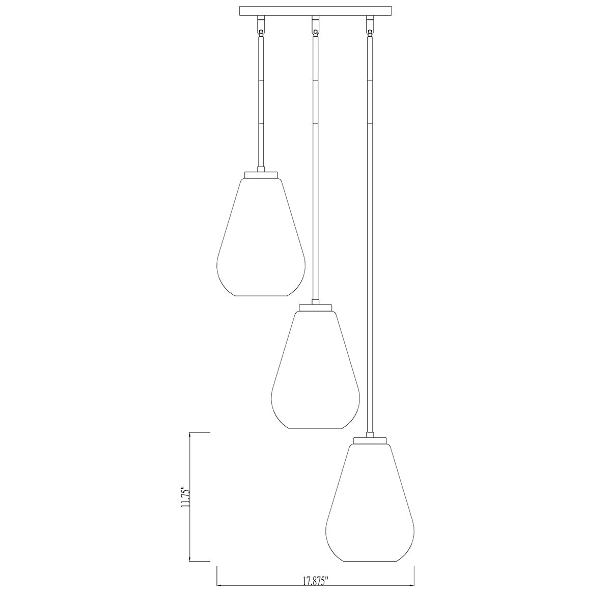 Chandelier Ayra - Nickel brossé by Z - Lite | Luminaires & cie