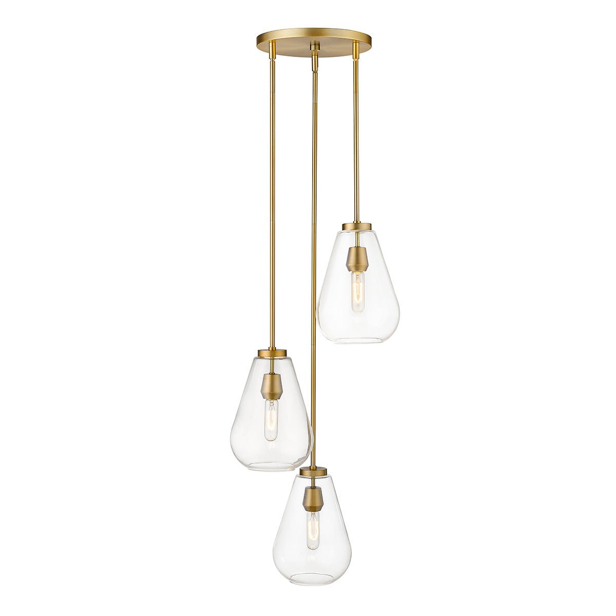 Chandelier Ayra - Laiton ancien by Z - Lite | Luminaires & cie