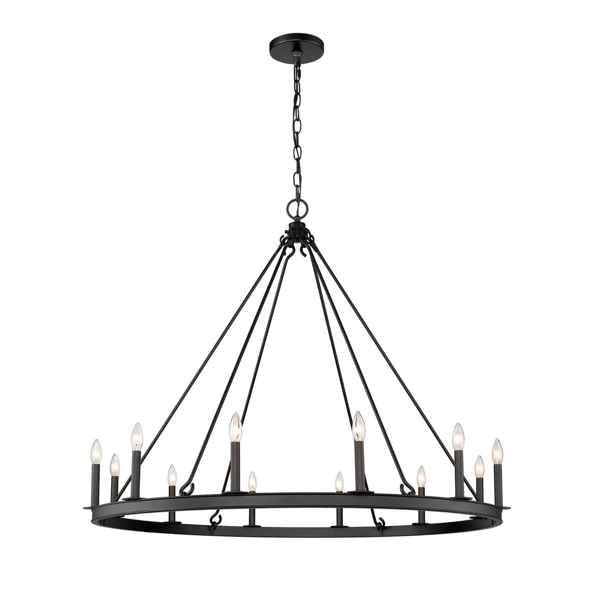 Lustre Barclay Noir mat, 48" – Z-Lite