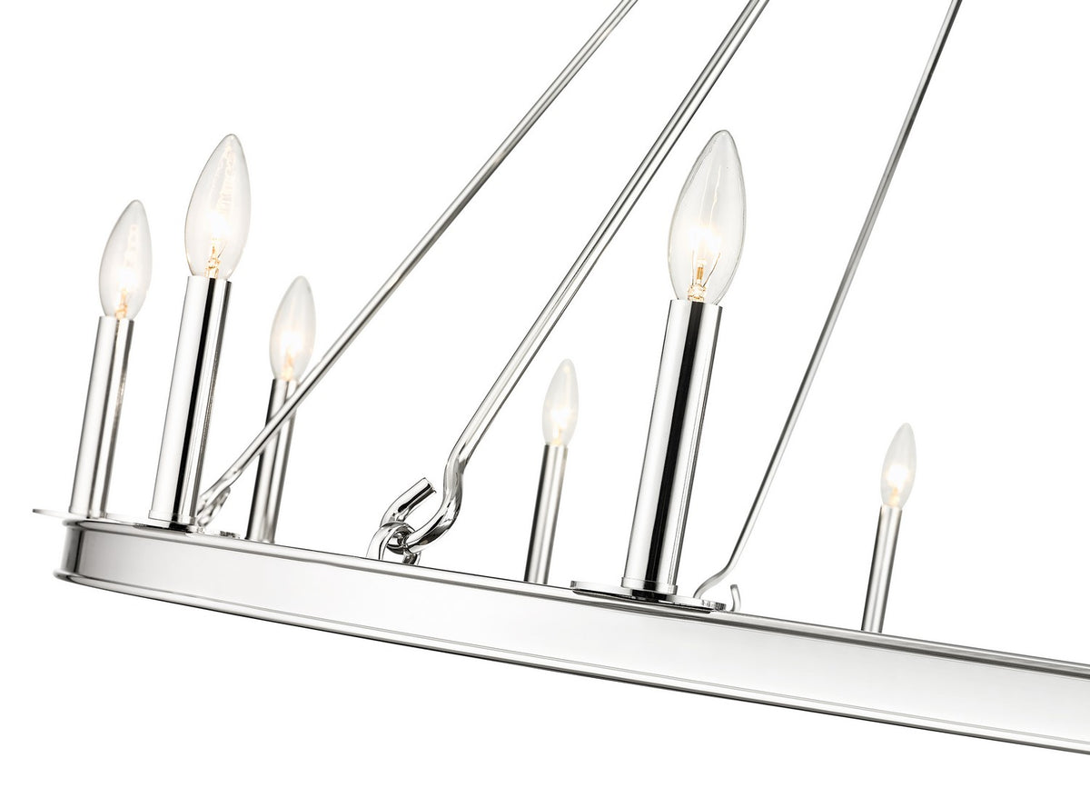 Lustre Barclay Nickel poli, 48" – vue 5