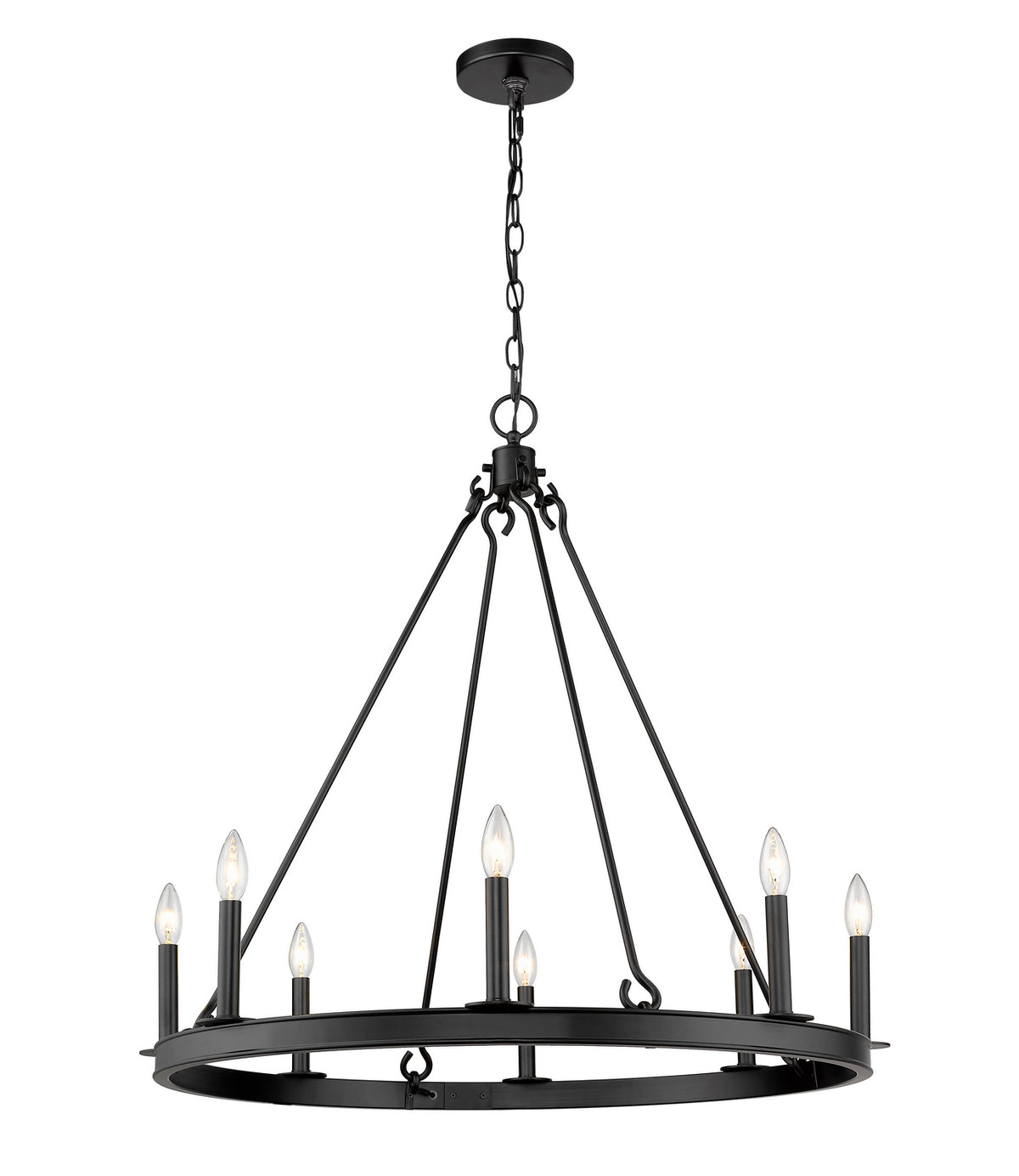 Lustre Barclay Noir mat, 33" – Z-Lite