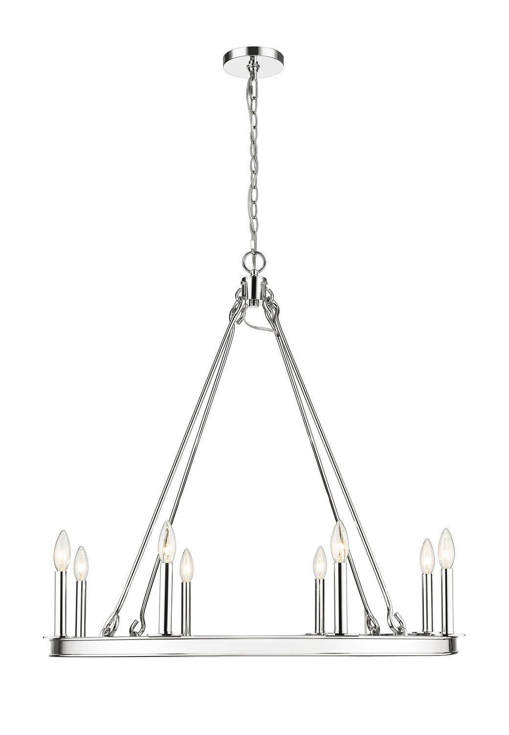 Lustre Barclay Nickel poli, 33" – vue 2