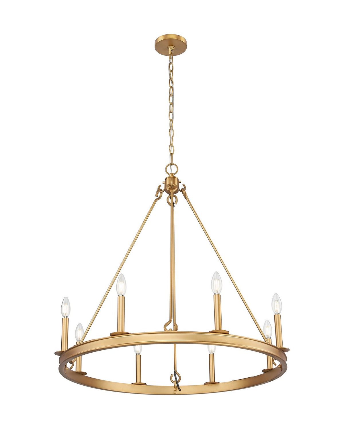 Lustre Barclay Laiton frotté, 33" – vue 3
