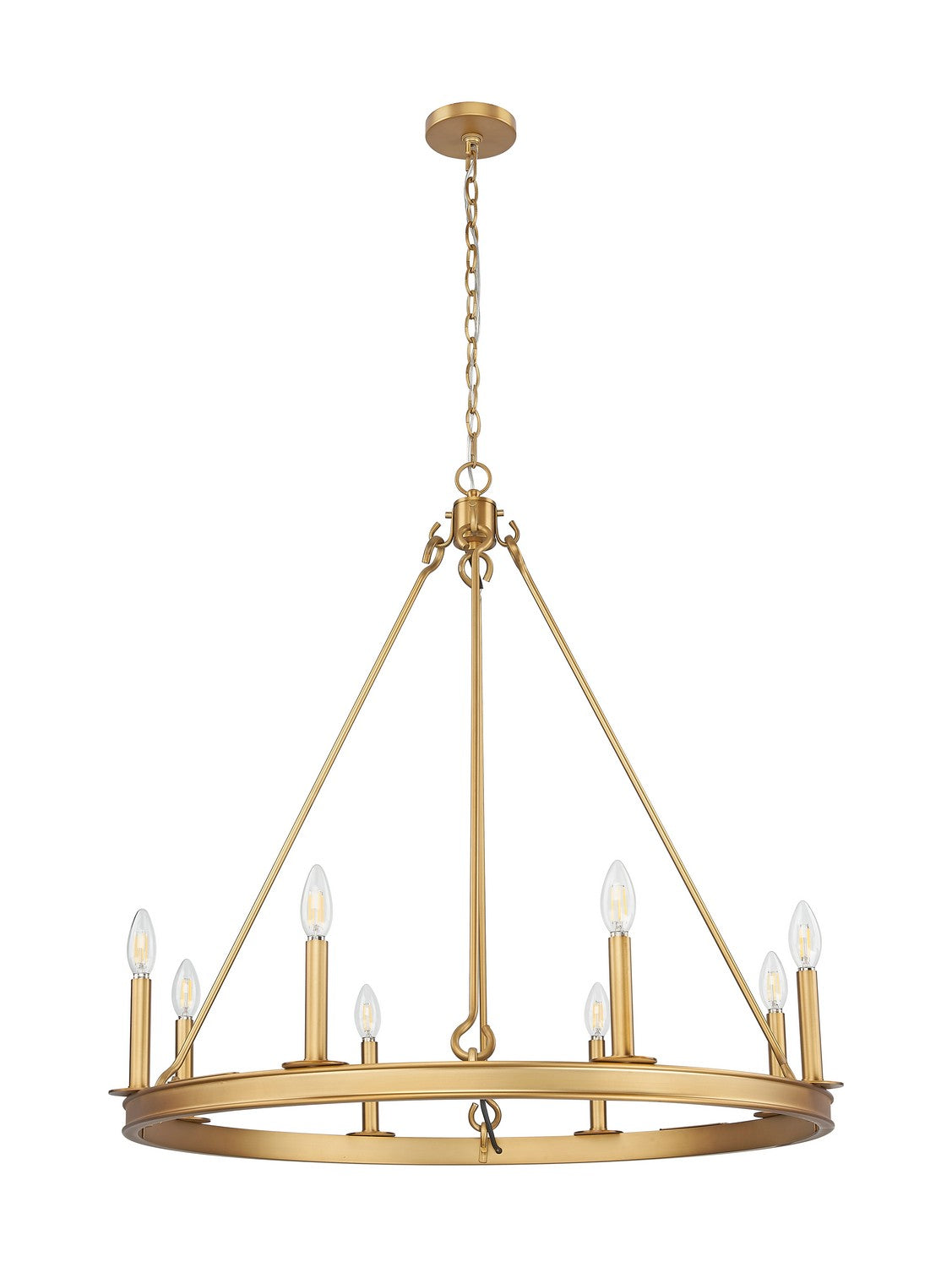 Lustre Barclay Laiton frotté, 33" – vue 5