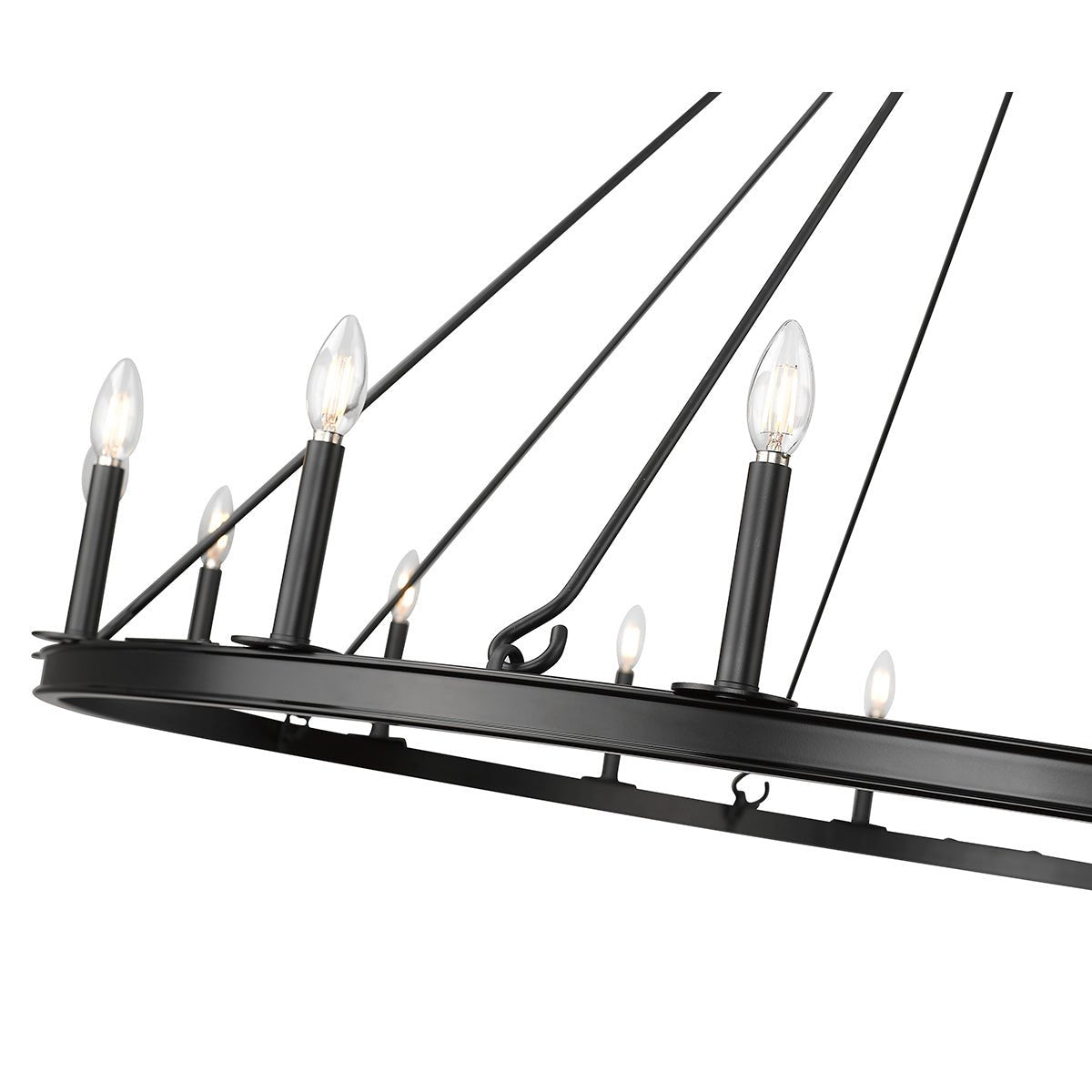 Chandelier Barclay - Noir mat 62" by Z - Lite | Luminaires & cie