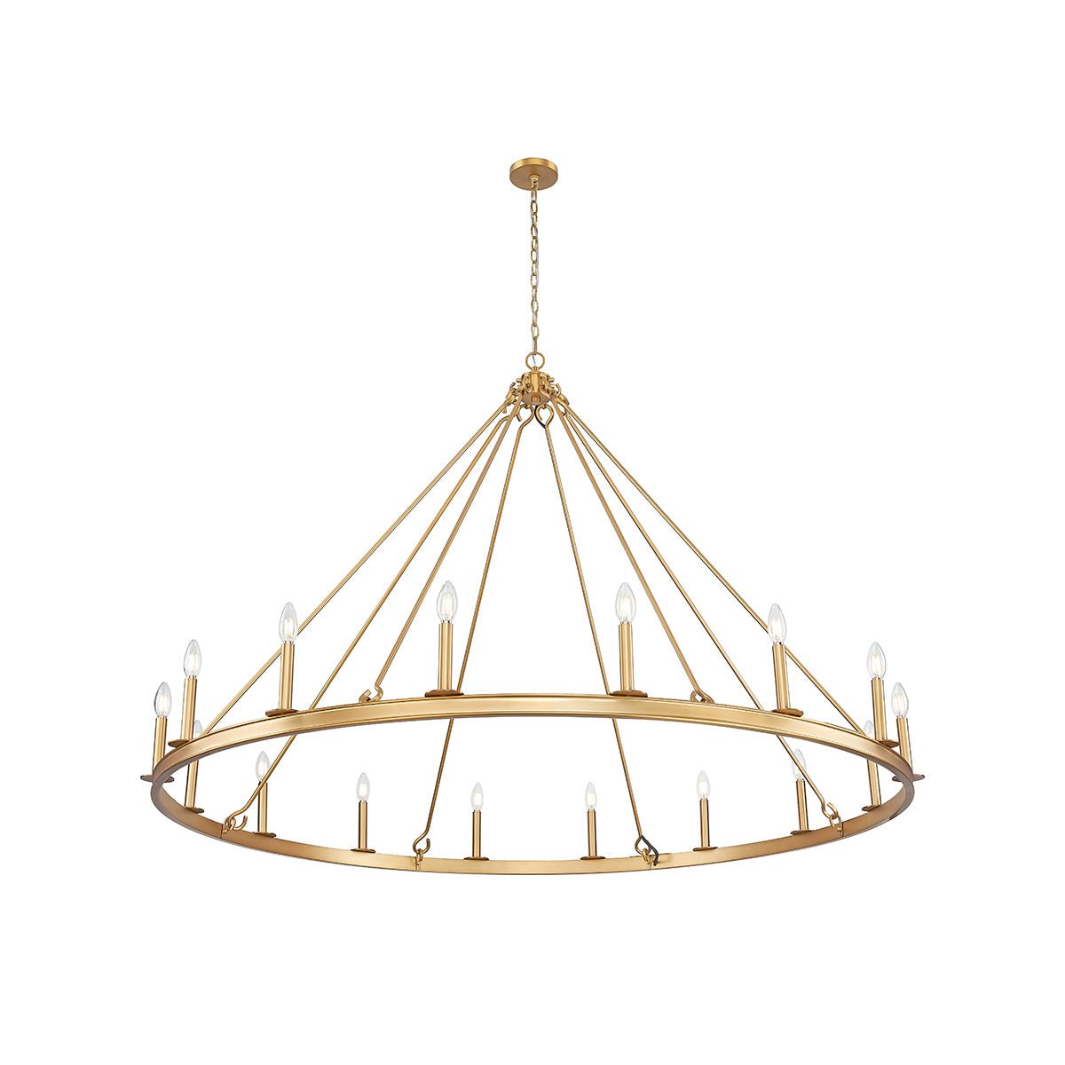 Chandelier Barclay - Laiton frotté 62" by Z - Lite | Luminaires & cie