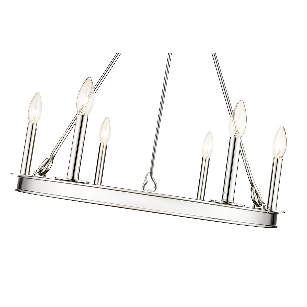 Chandelier Barclay - Nickel poli 25" by Z - Lite | Luminaires & cie