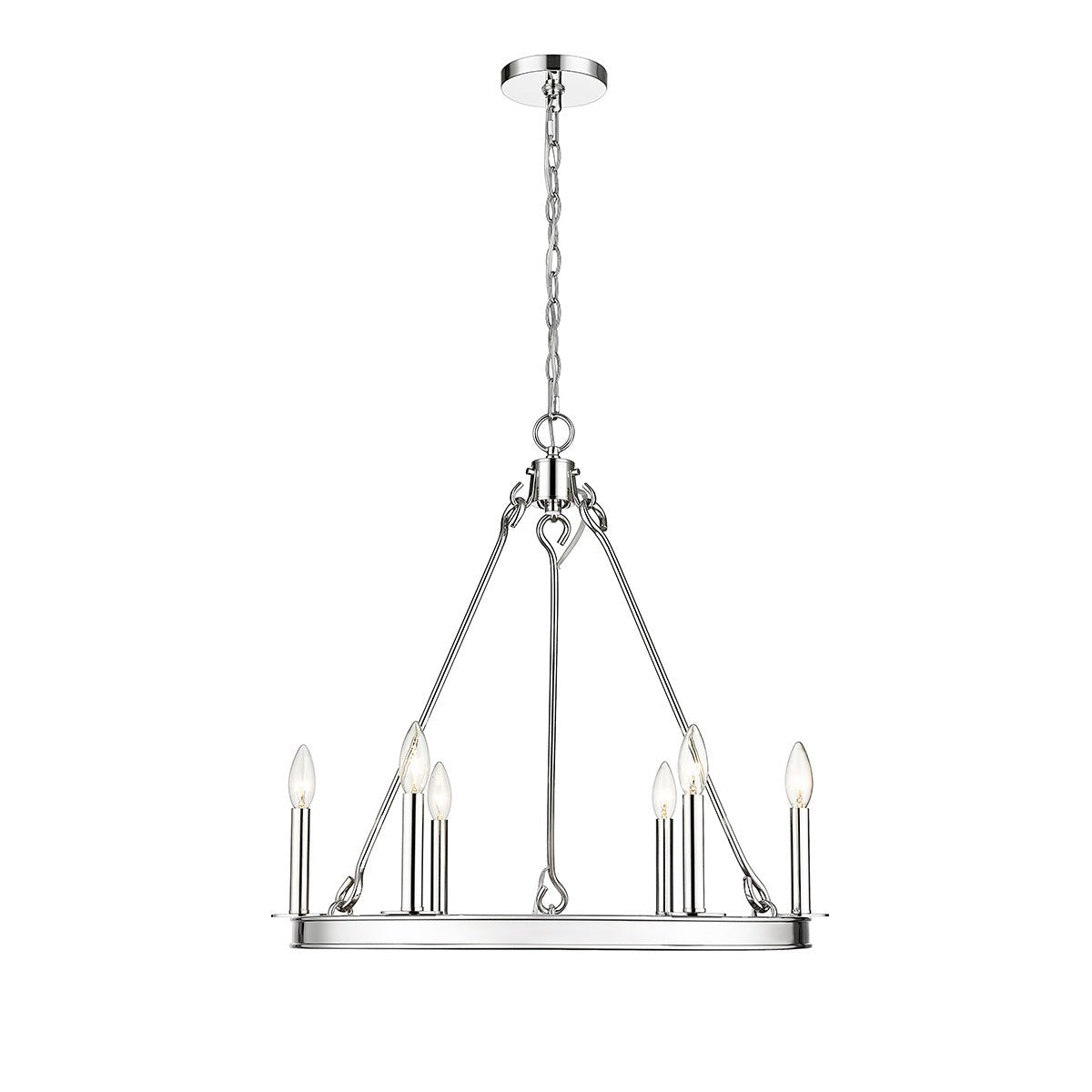 Chandelier Barclay - Nickel poli 25" by Z - Lite | Luminaires & cie