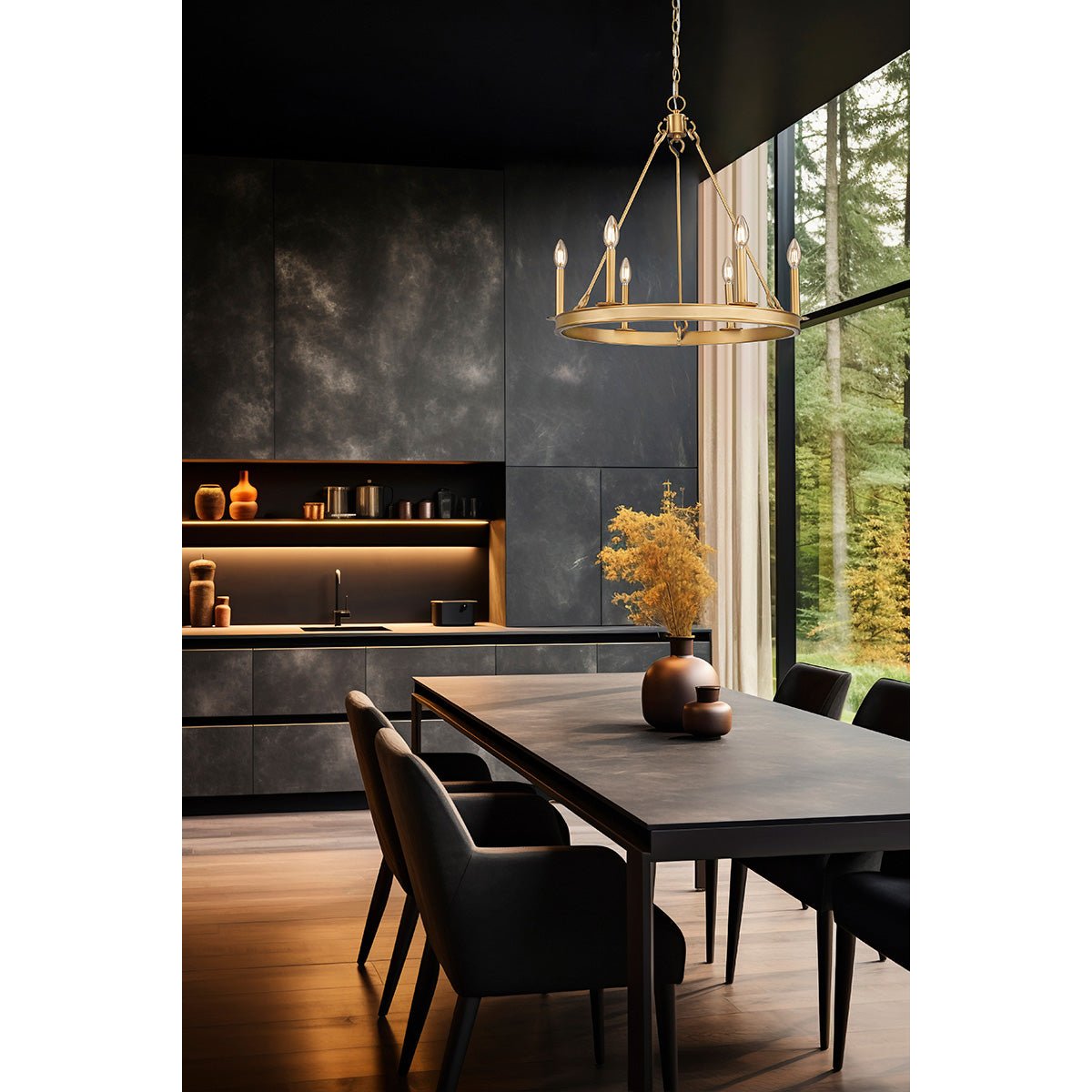 Chandelier Barclay - Laiton frotté 25" by Z - Lite | Luminaires & cie