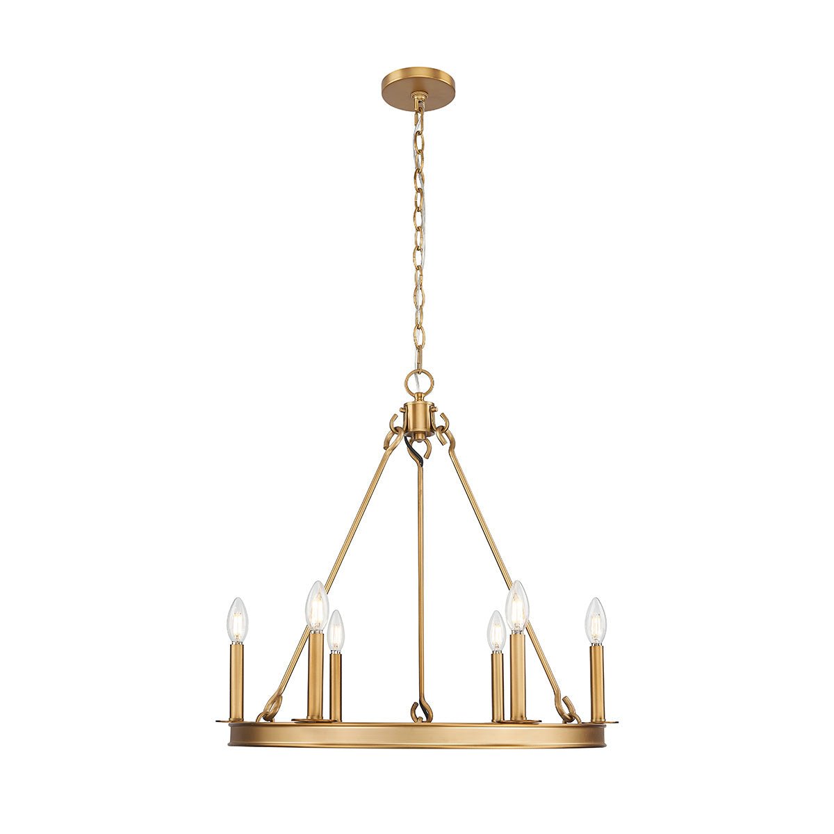 Chandelier Barclay - Laiton frotté 25" by Z - Lite | Luminaires & cie