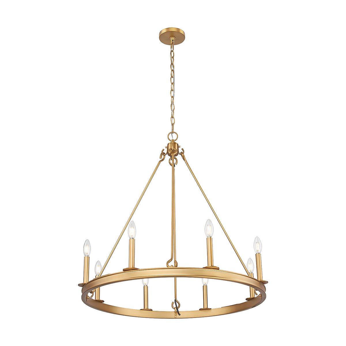 Chandelier Barclay - Laiton frotté 33" by Z - Lite | Luminaires & cie