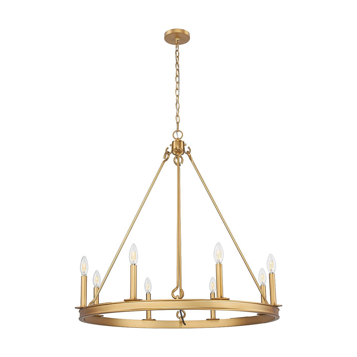 Chandelier Barclay - Laiton frotté 33" by Z - Lite | Luminaires & cie