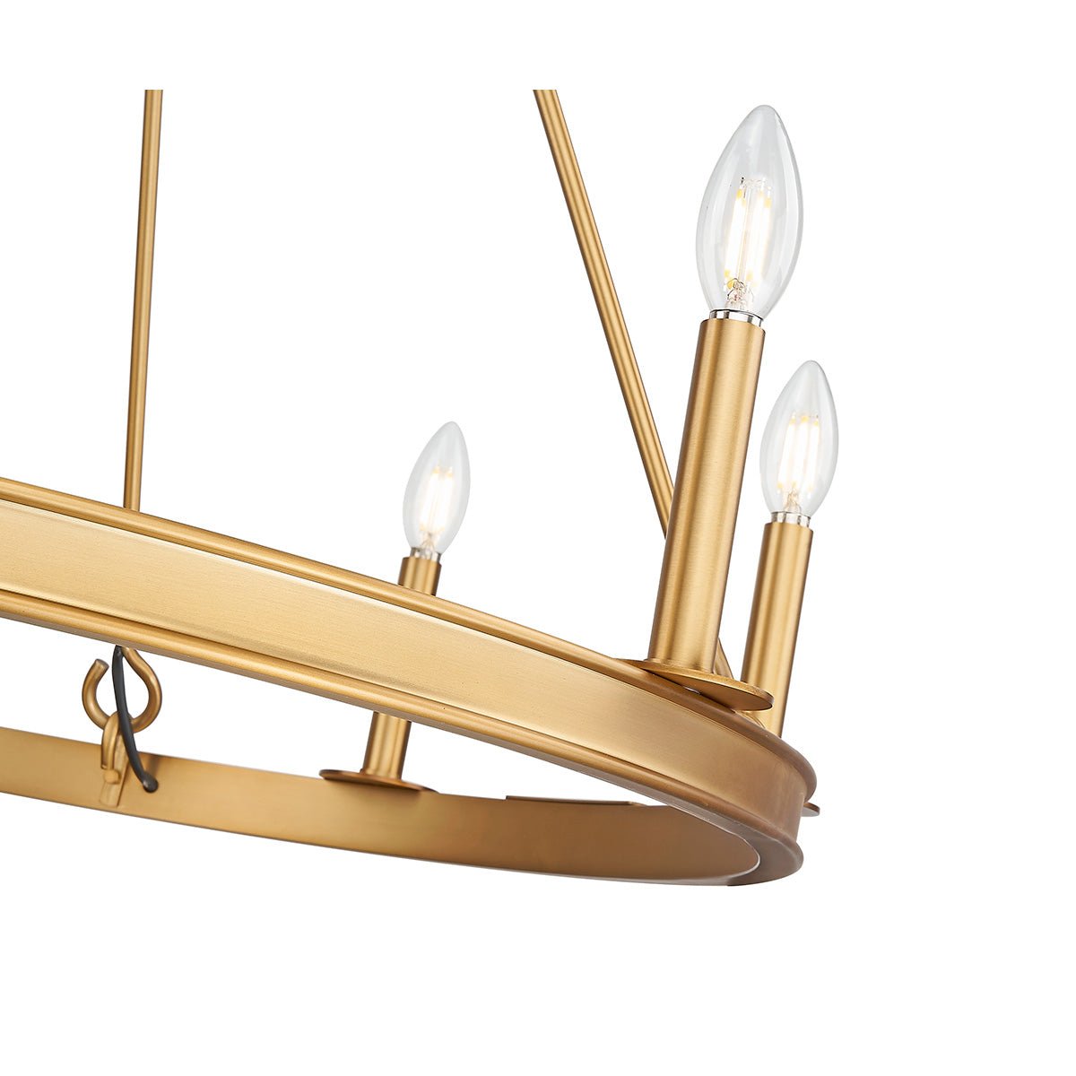 Chandelier Barclay - Laiton frotté 33" by Z - Lite | Luminaires & cie