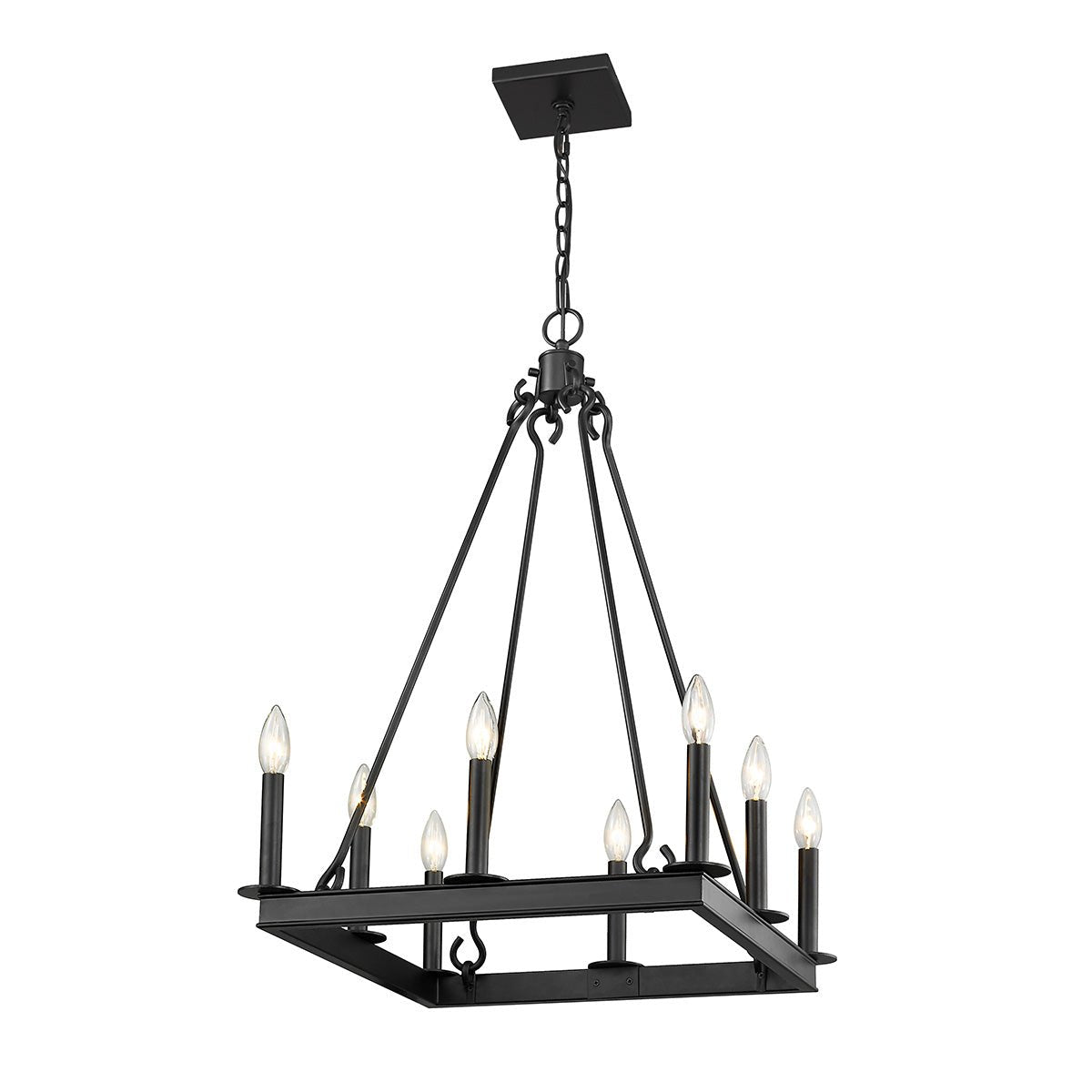 Chandelier Barclay - Noir mat 20" by Z - Lite | Luminaires & cie