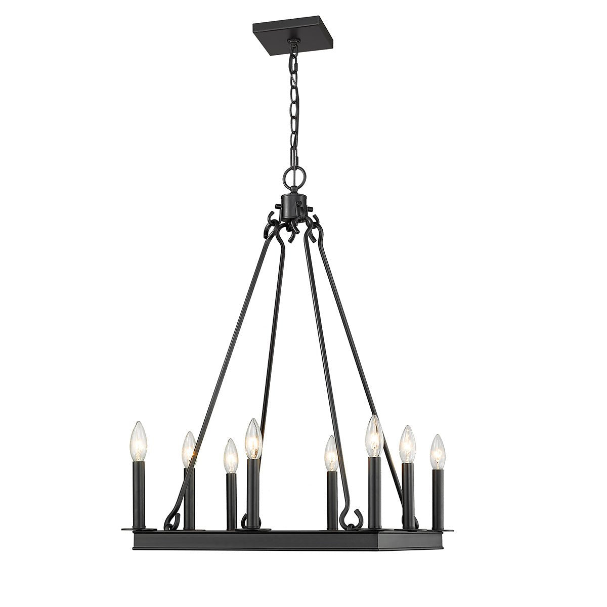 Chandelier Barclay - Noir mat 20" by Z - Lite | Luminaires & cie