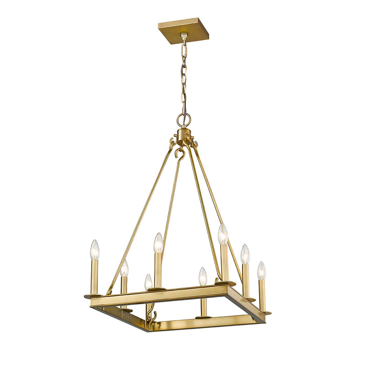 Chandelier Barclay - Laiton ancien 20" by Z - Lite | Luminaires & cie