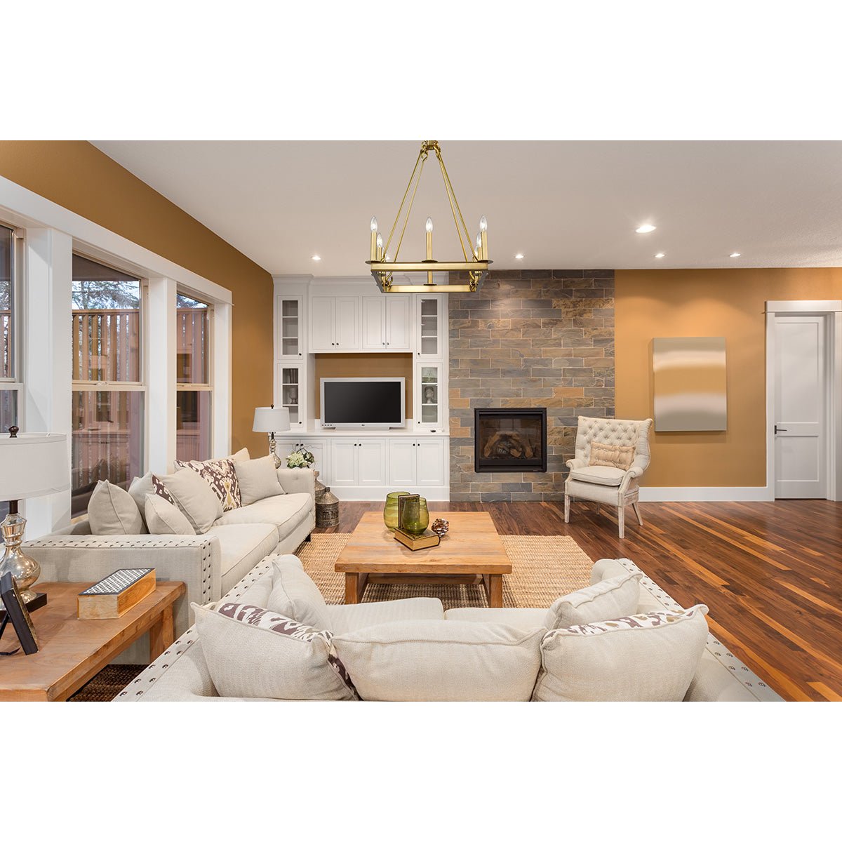 Chandelier Barclay - Laiton ancien 20" by Z - Lite | Luminaires & cie