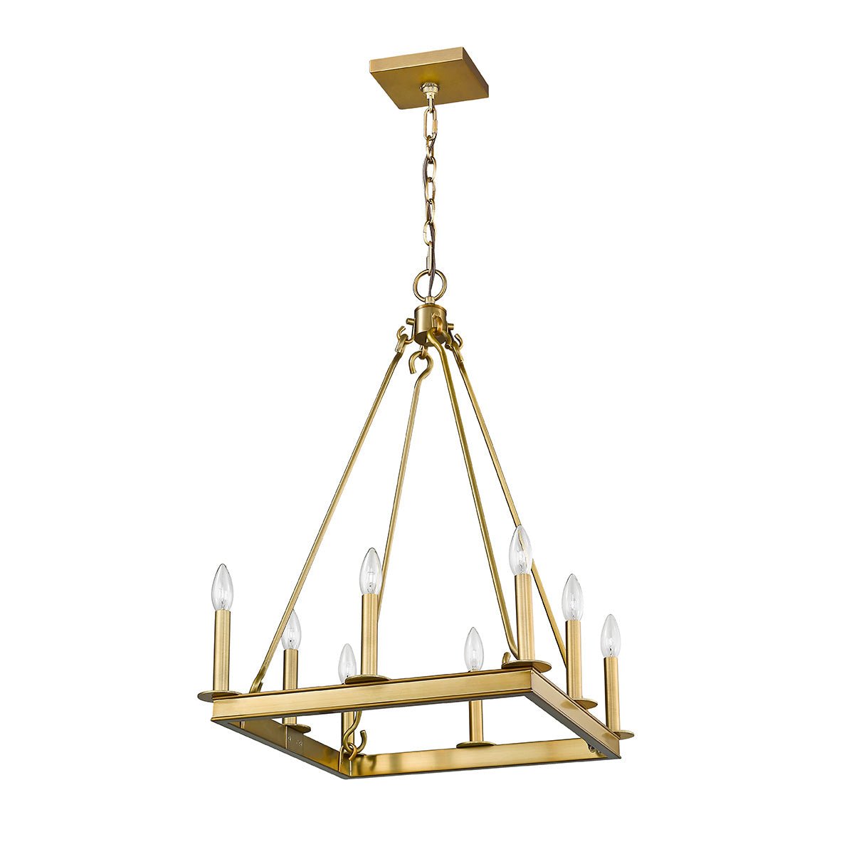 Chandelier Barclay - Laiton ancien 20" by Z - Lite | Luminaires & cie