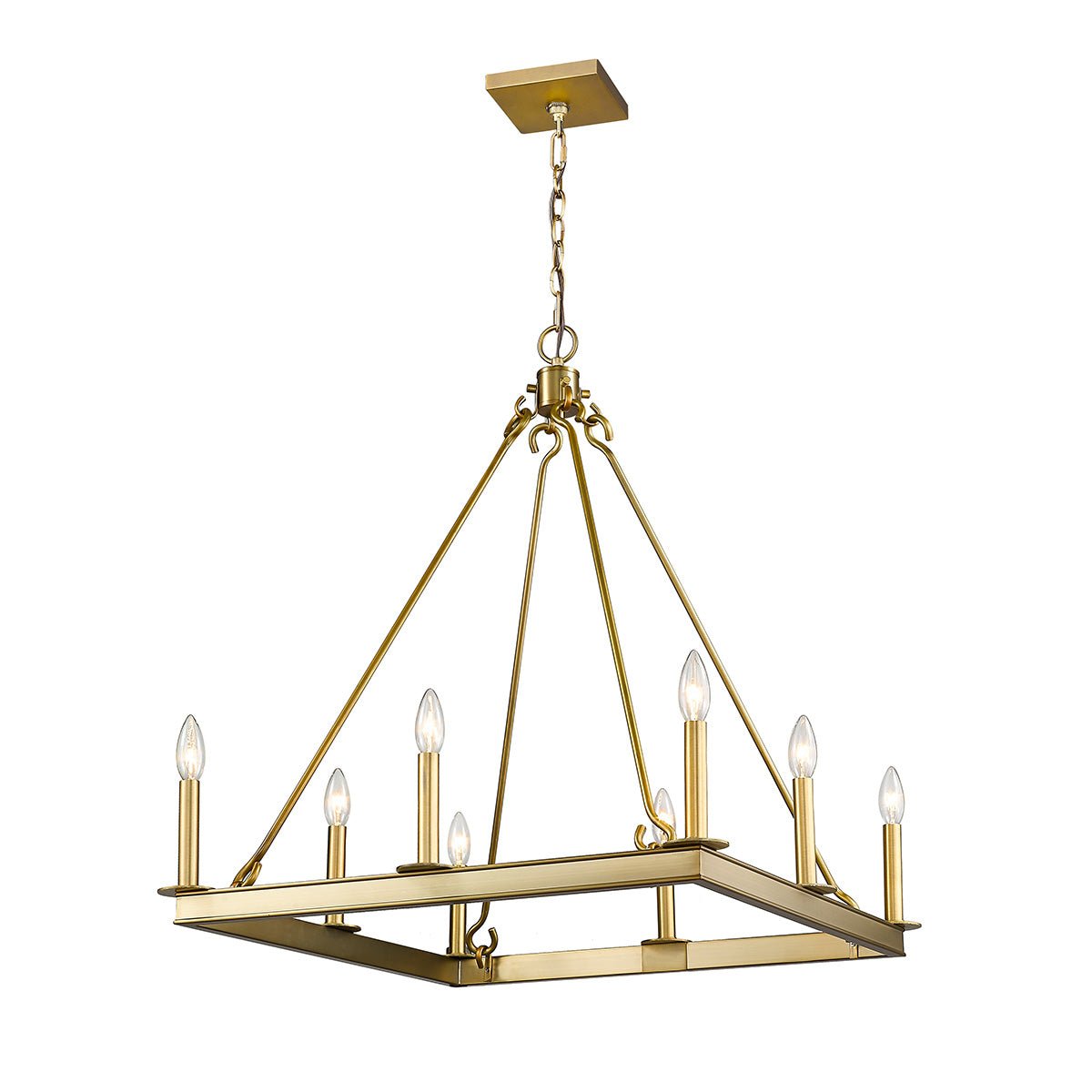 Chandelier Barclay - Laiton ancien 26" by Z - Lite | Luminaires & cie