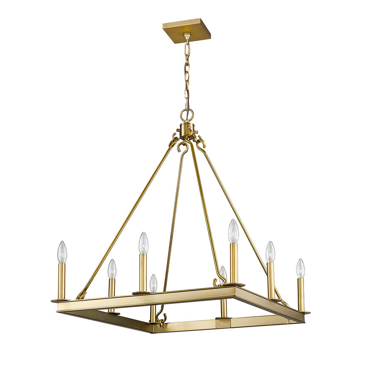 Chandelier Barclay - Laiton ancien 26" by Z - Lite | Luminaires & cie