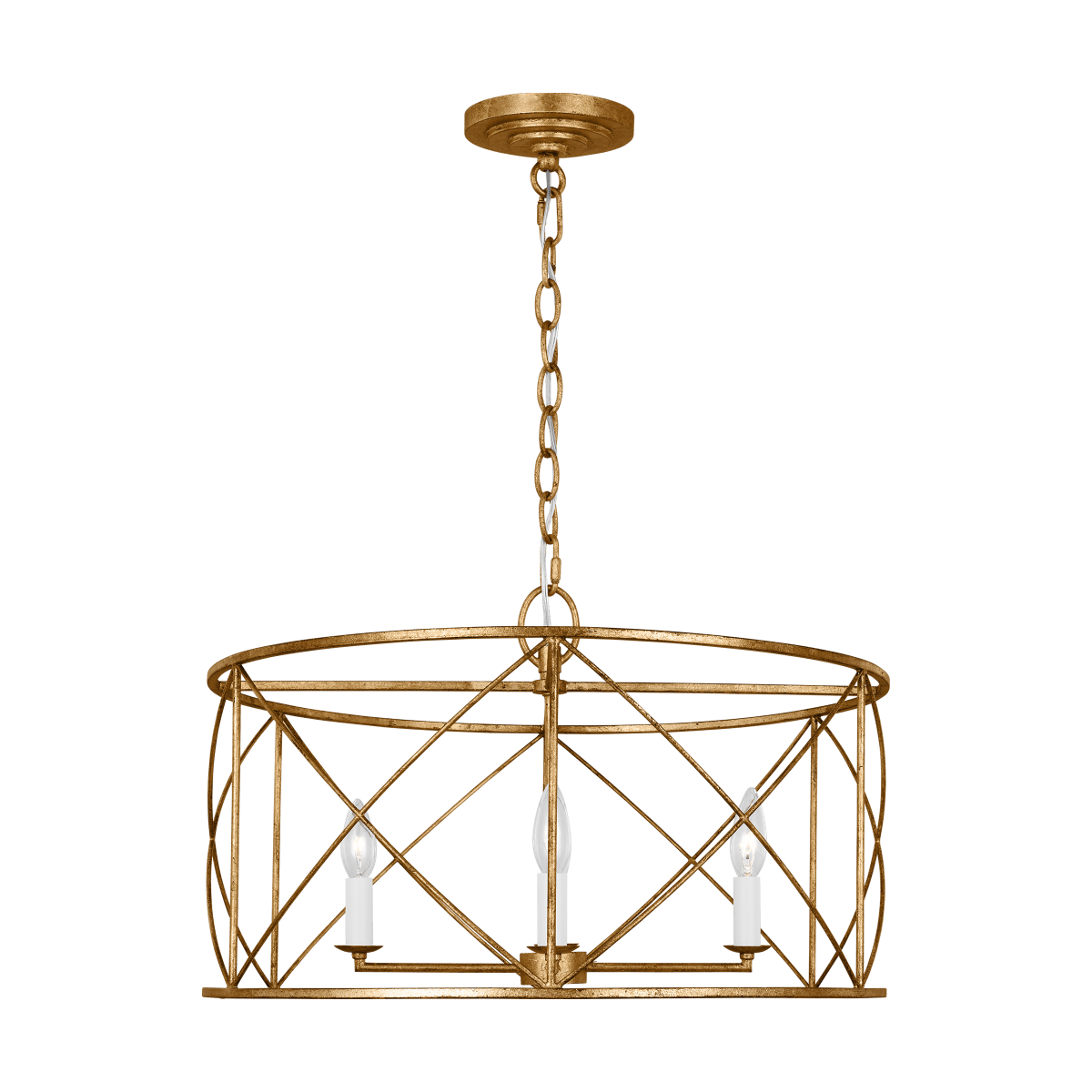 Chandelier Beatrix - Gild antique 22" by Visual Comfort Studio | Luminaires & cie
