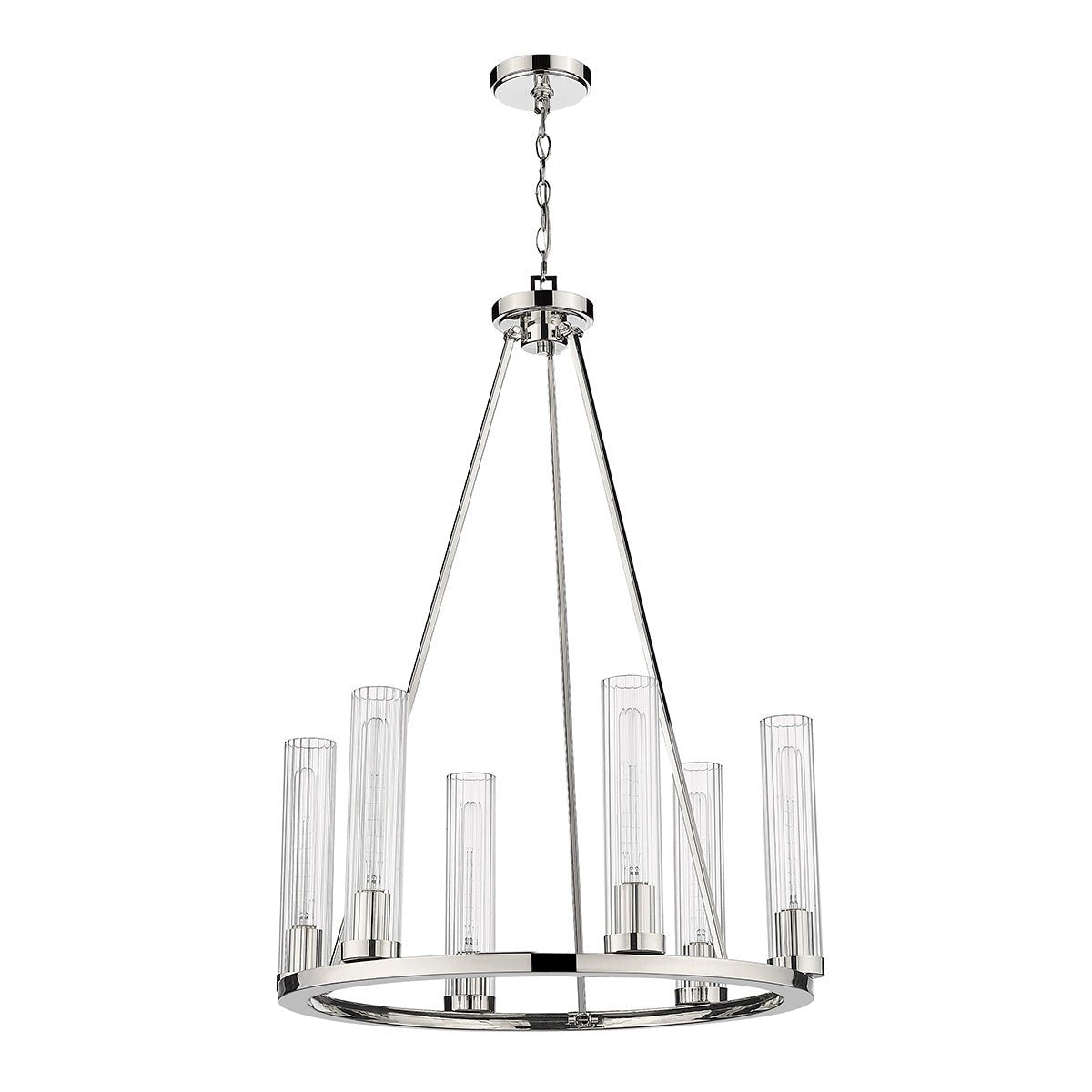 Chandelier Beau - Nickel poli 26" by Z - Lite | Luminaires & cie