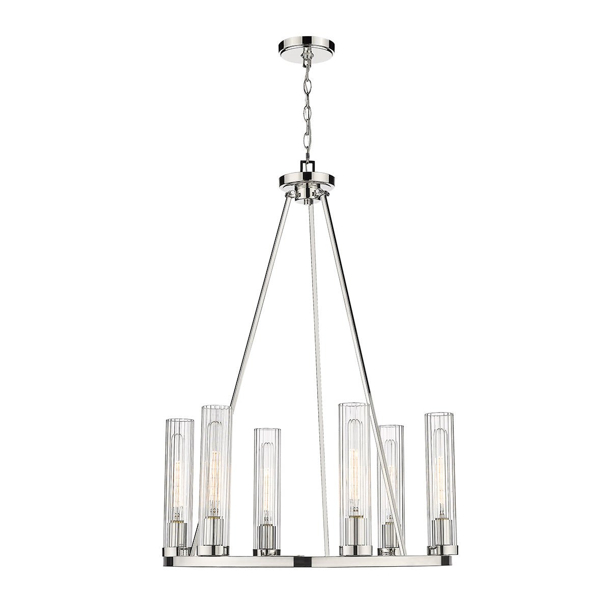Chandelier Beau - Nickel poli 26" by Z - Lite | Luminaires & cie