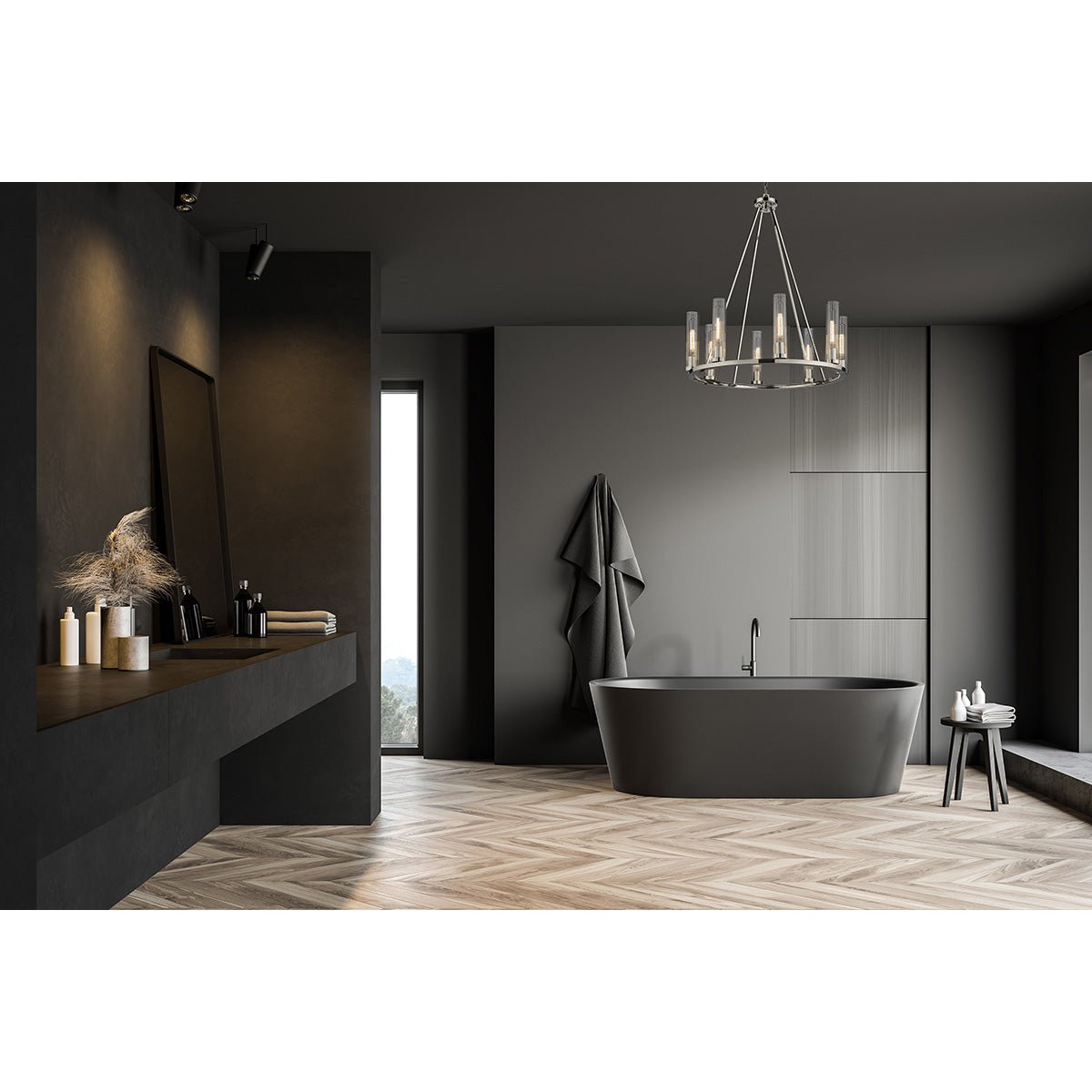 Chandelier Beau - Nickel poli 33" by Z - Lite | Luminaires & cie