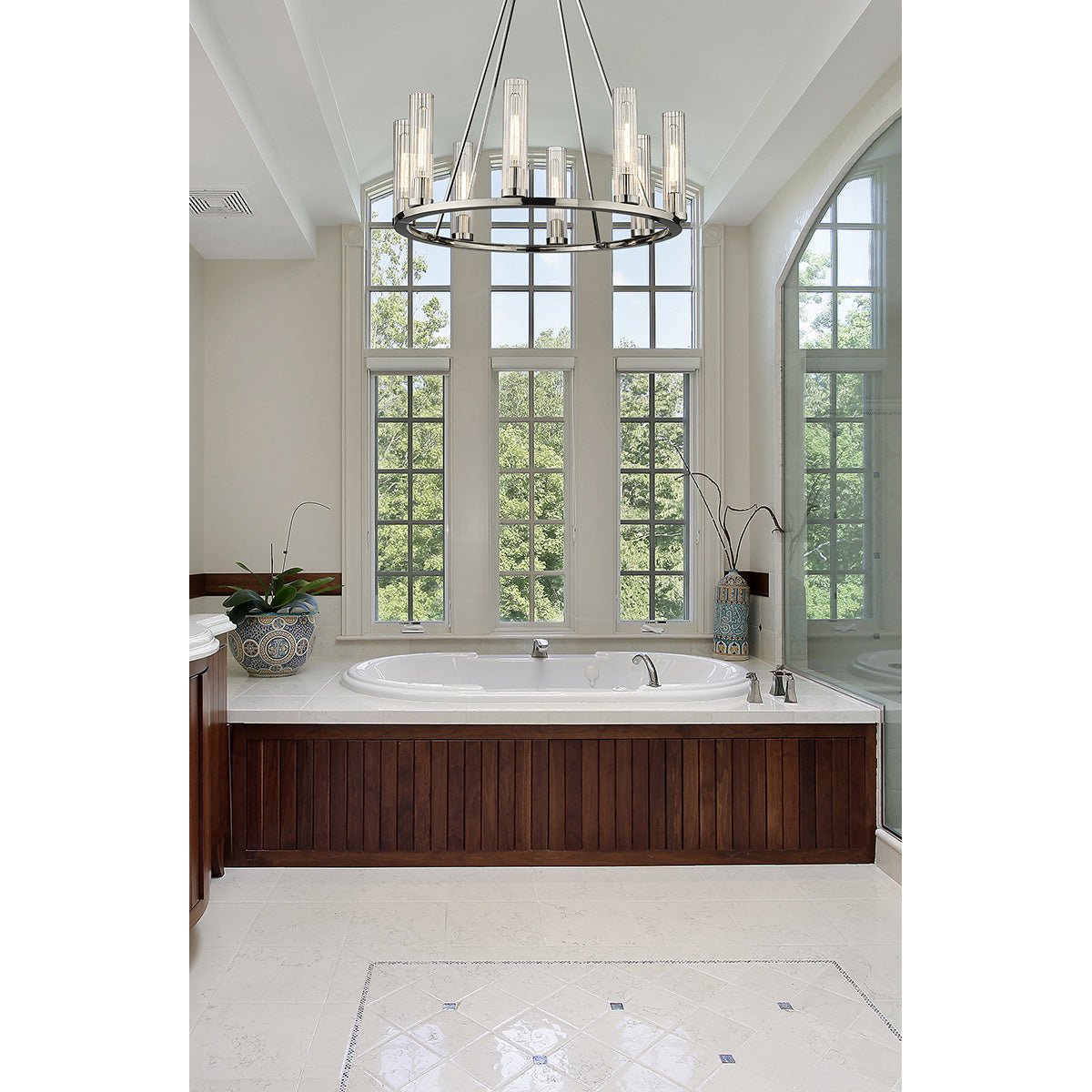 Chandelier Beau - Nickel poli 33" by Z - Lite | Luminaires & cie