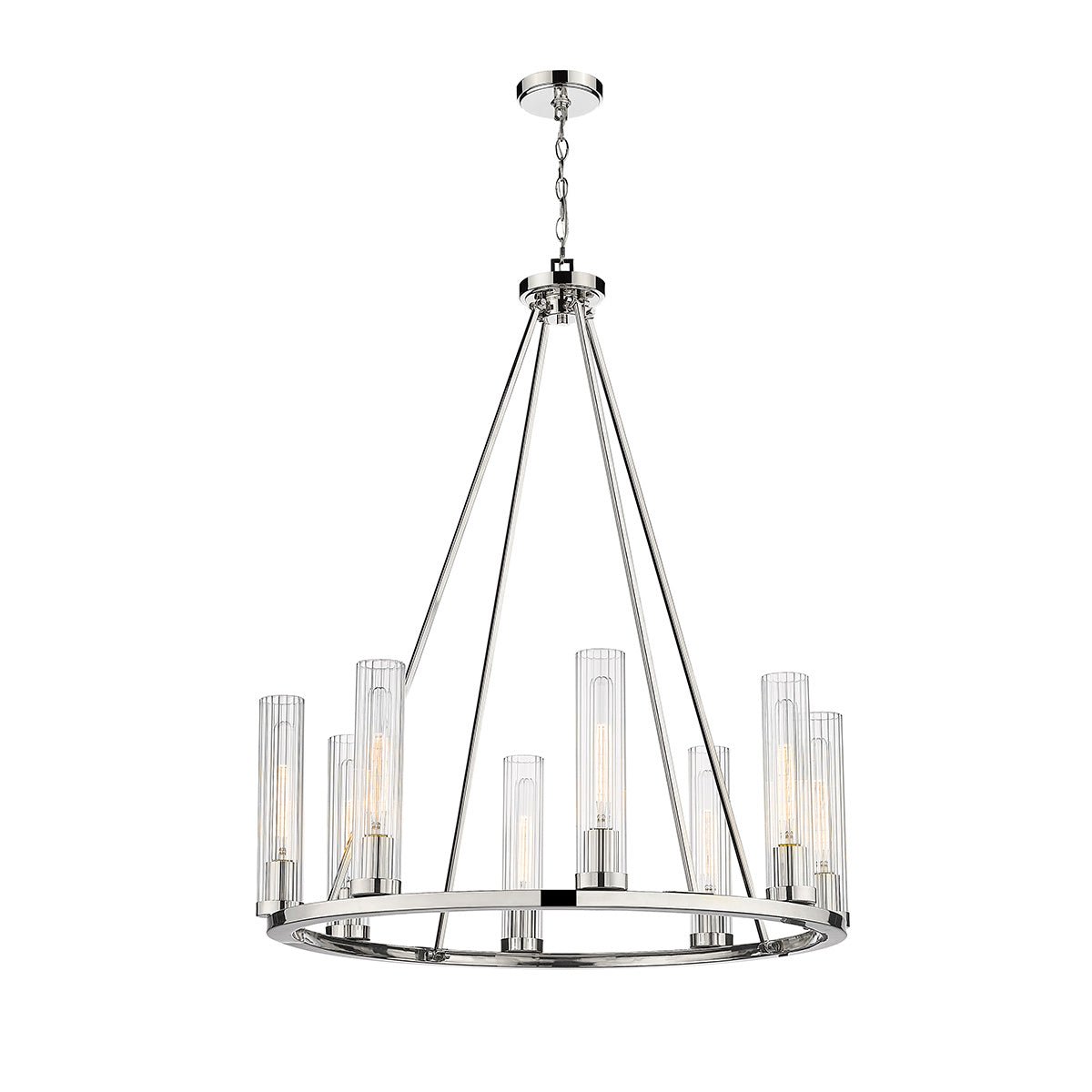 Chandelier Beau - Nickel poli 33" by Z - Lite | Luminaires & cie