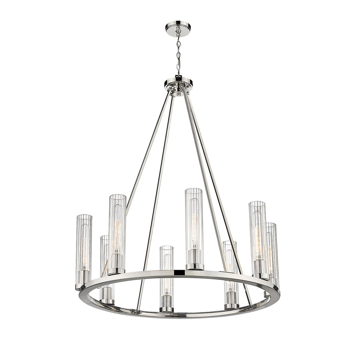 Chandelier Beau - Nickel poli 33" by Z - Lite | Luminaires & cie