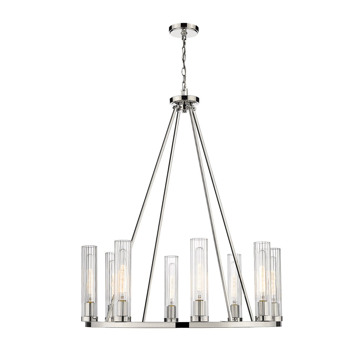 Chandelier Beau - Nickel poli 33" by Z - Lite | Luminaires & cie
