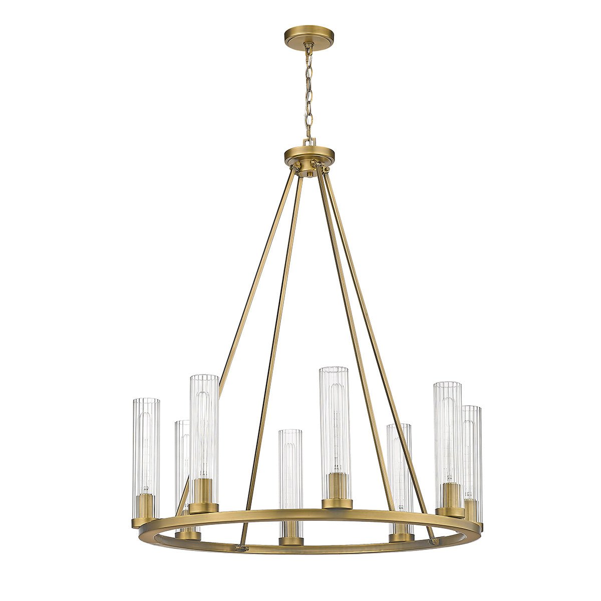 Chandelier Beau - Laiton frotté 33" by Z - Lite | Luminaires & cie