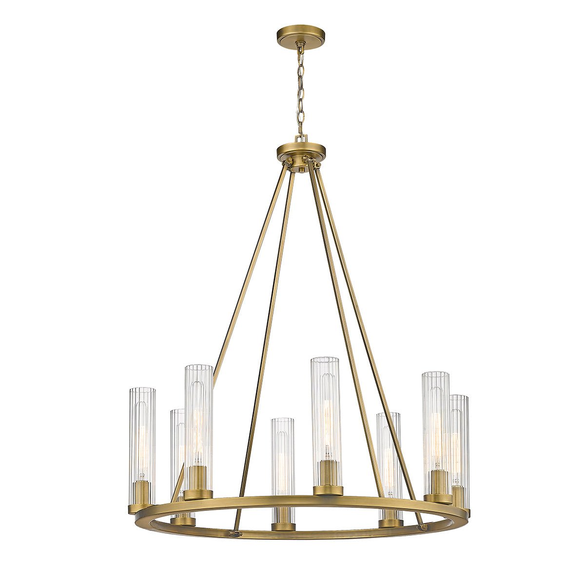 Chandelier Beau - Laiton frotté 33" by Z - Lite | Luminaires & cie