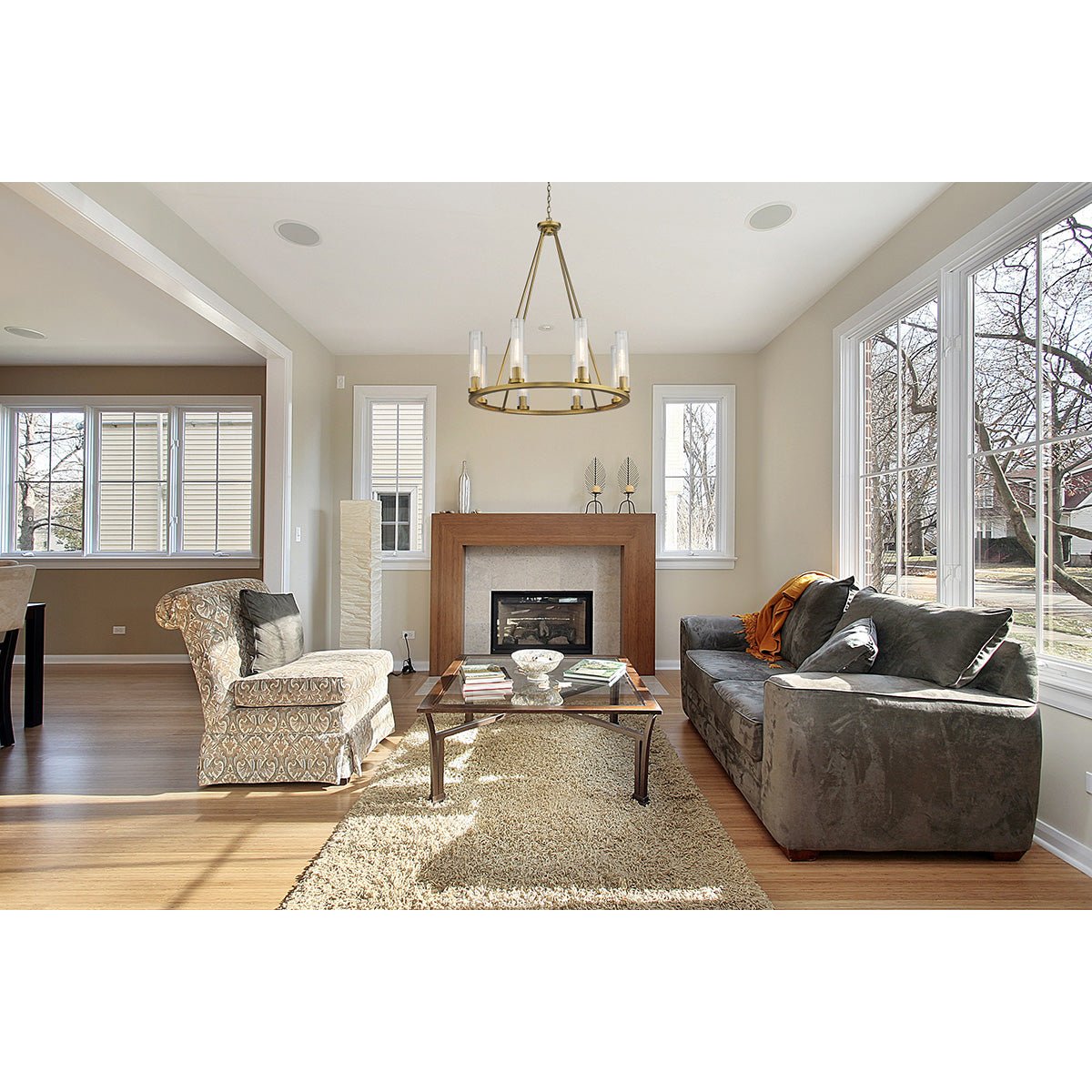 Chandelier Beau - Laiton frotté 33" by Z - Lite | Luminaires & cie