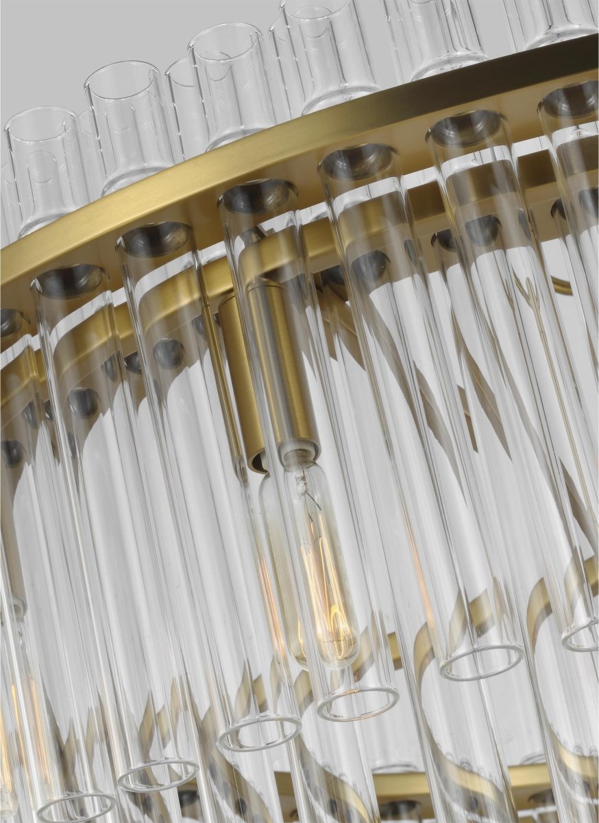 Chandelier Beckett - Laiton brûlé 32" by Visual Comfort Studio | Luminaires & cie