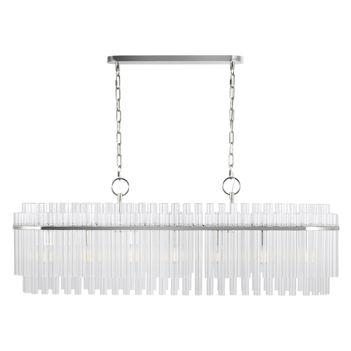 Chandelier Beckett - Nickel poli 12" by Visual Comfort Studio | Luminaires & cie