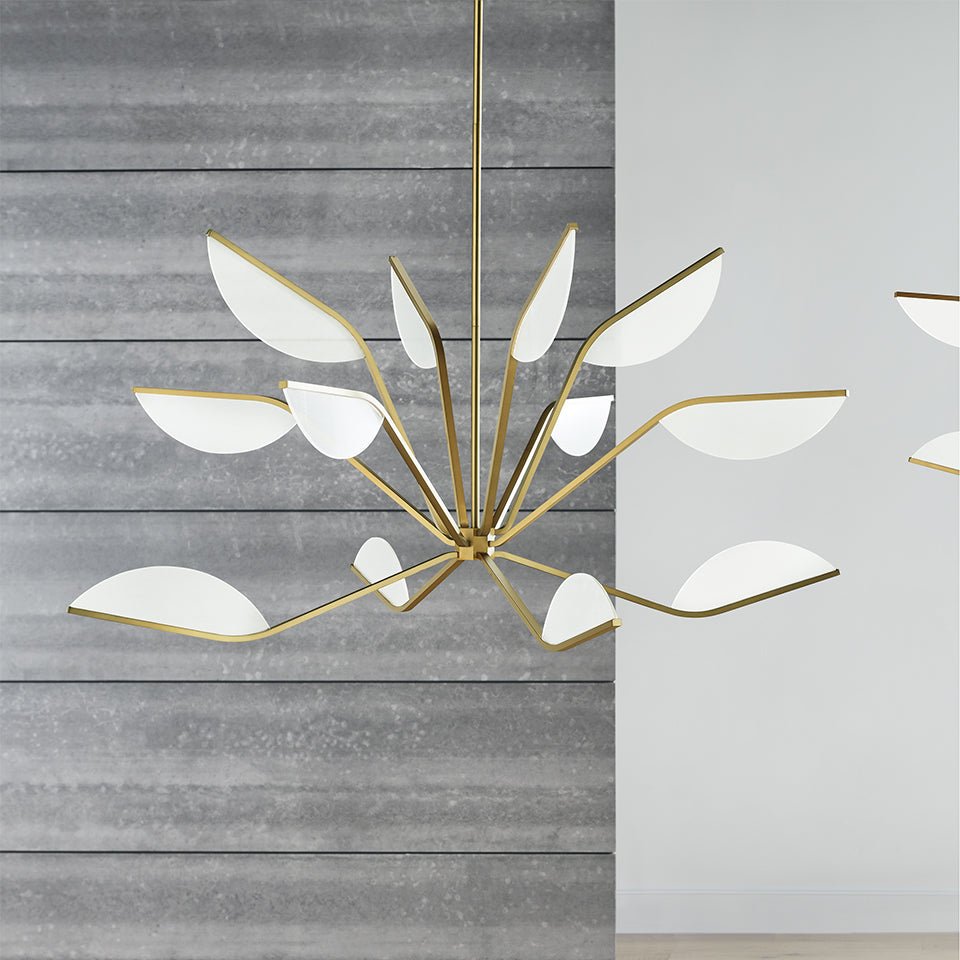 Chandelier Belterra - Nickel poli 48" by Tech Lighting | Luminaires & cie