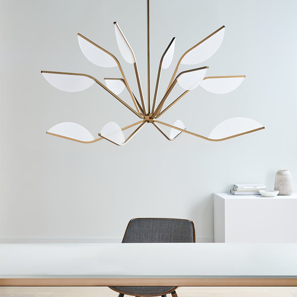 Chandelier Belterra - Nickel poli 48" by Tech Lighting | Luminaires & cie