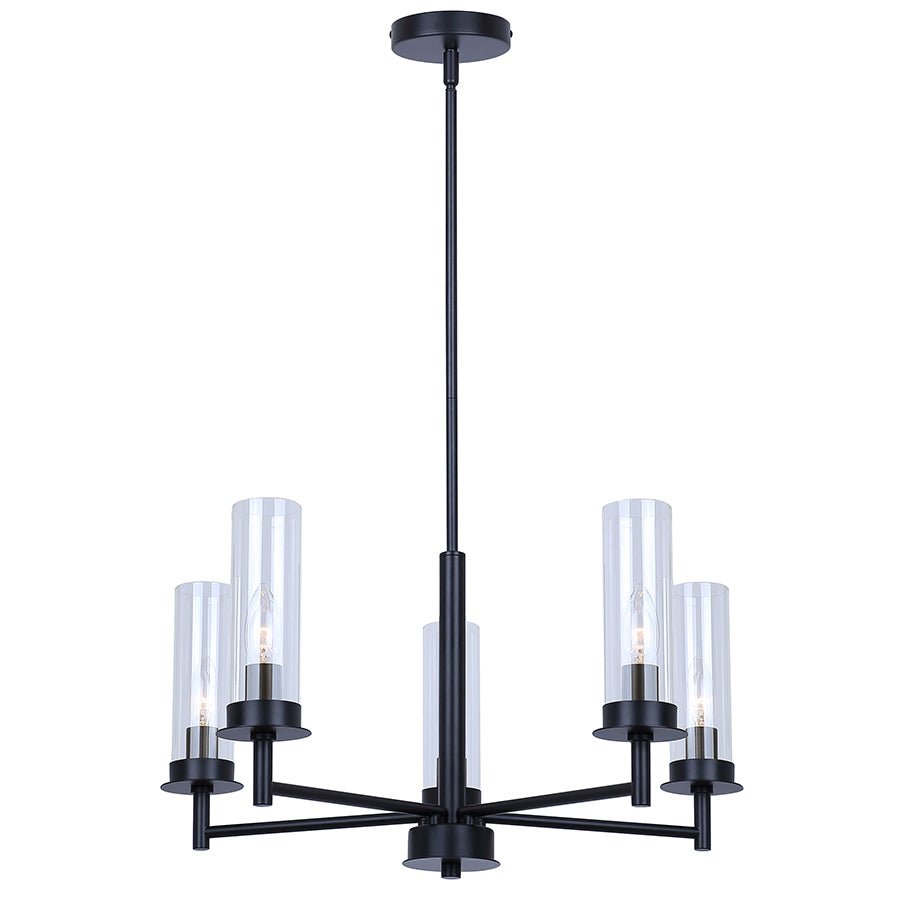 Chandelier Benson - Noir 23" by Canarm | Luminaires & cie