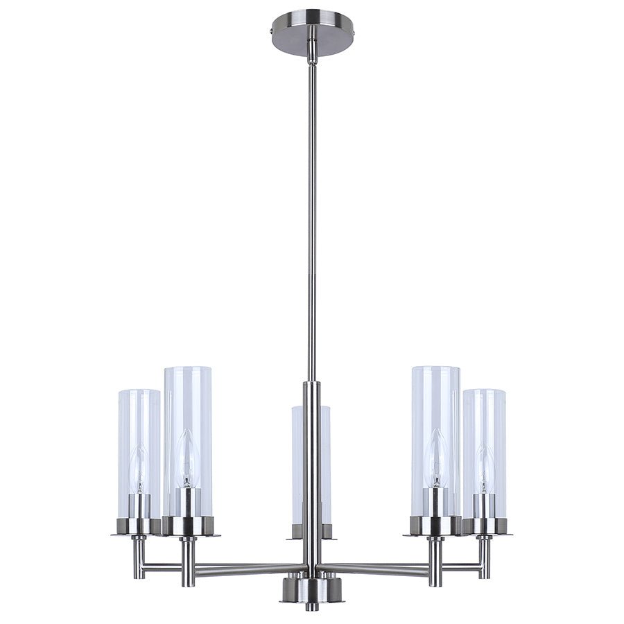 Chandelier Benson - Nickel brossé 23" by Canarm | Luminaires & cie