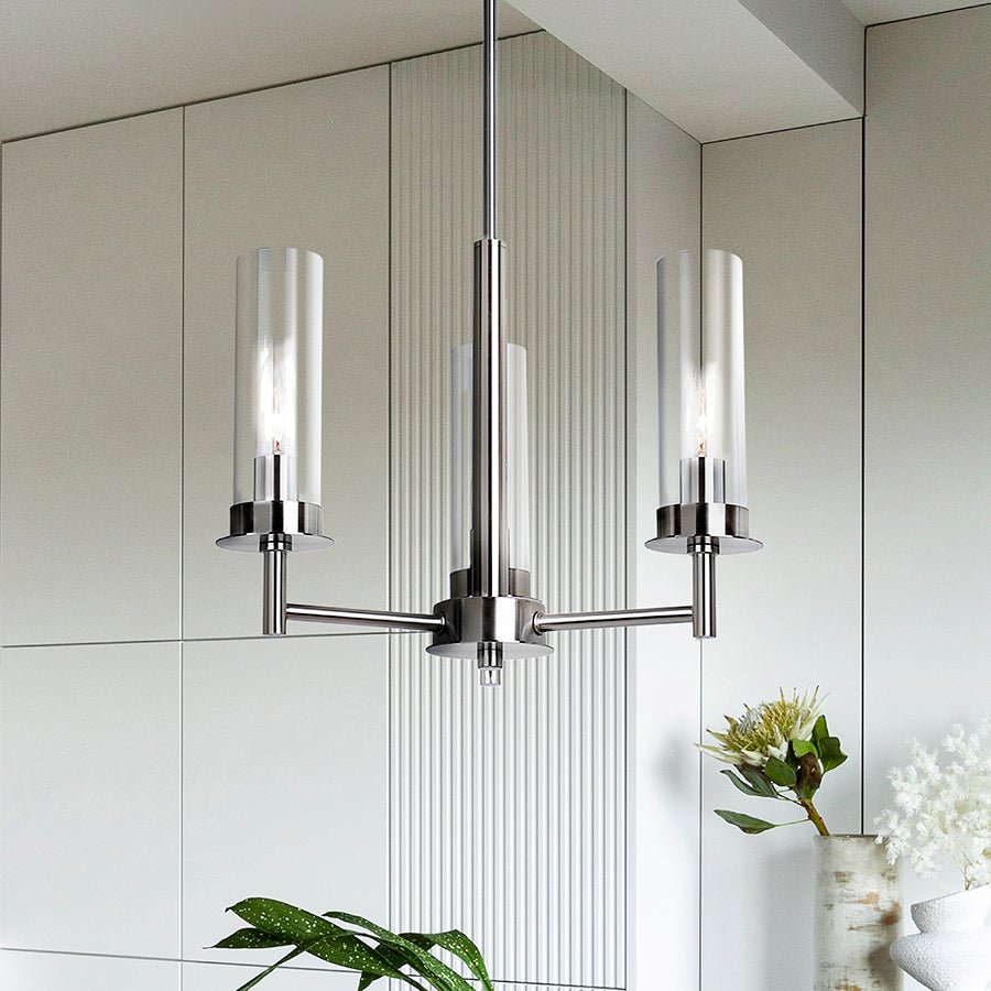 Chandelier Benson - Nickel brossé 23" by Canarm | Luminaires & cie