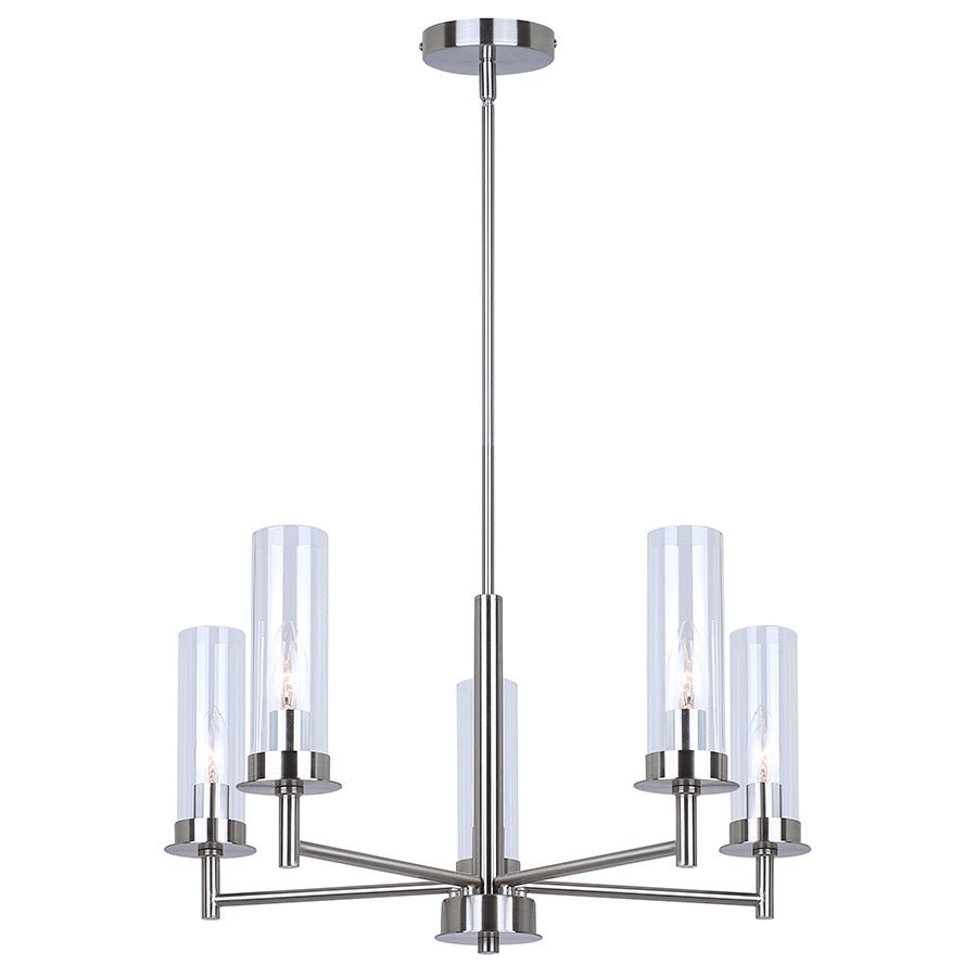 Chandelier Benson - Nickel brossé 23" by Canarm | Luminaires & cie