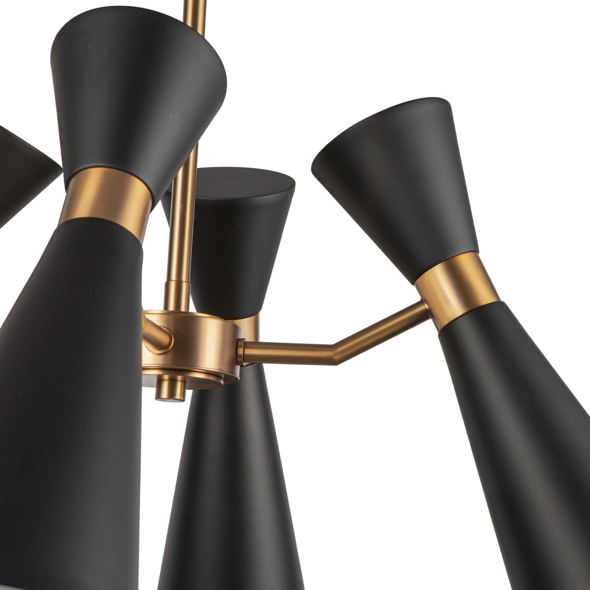 Chandelier Blake - Or noir / vieilli 24 1/8" by Alora Lighting | Luminaires & cie